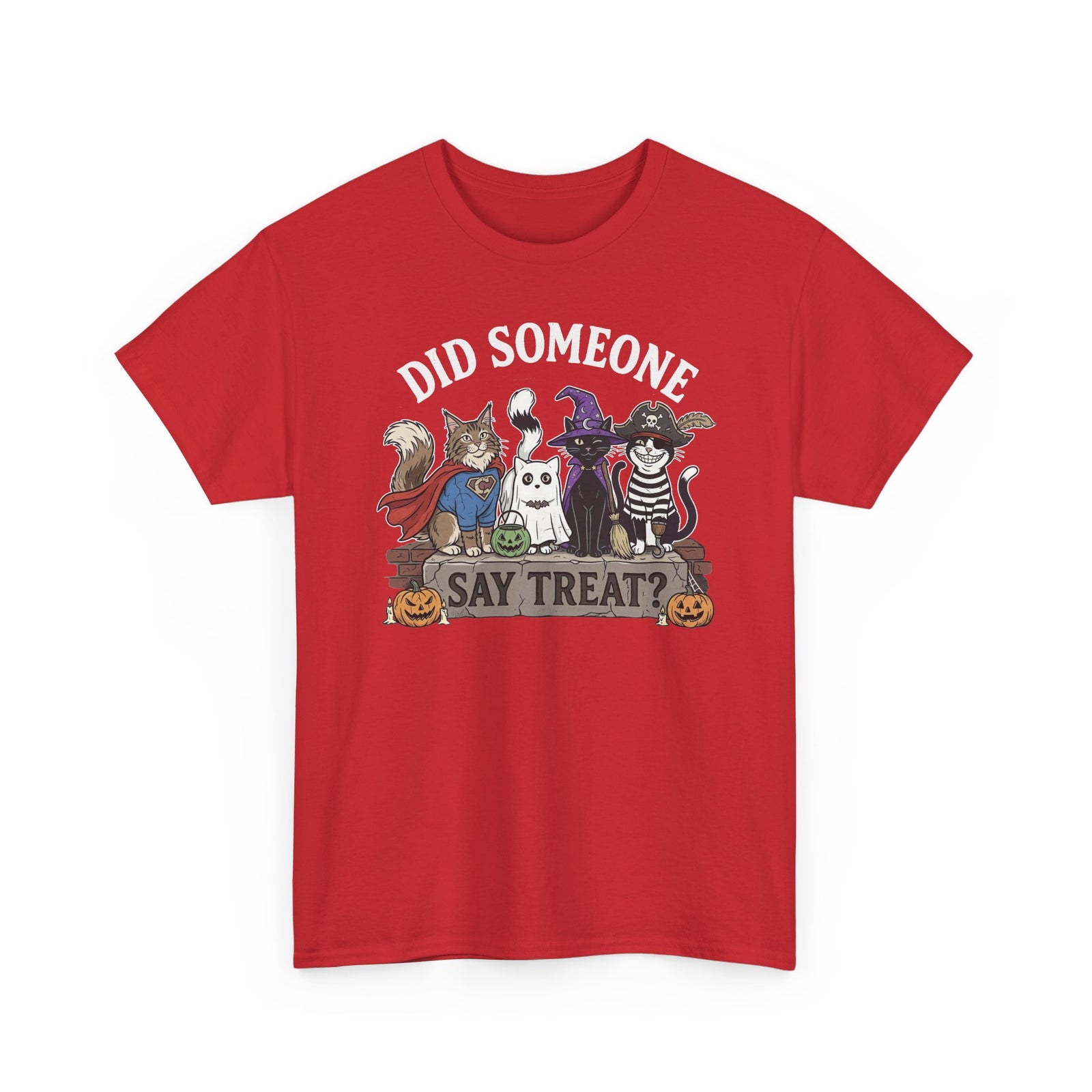 Halloween Cats "Did Someone Say Treat?" T-Shirt