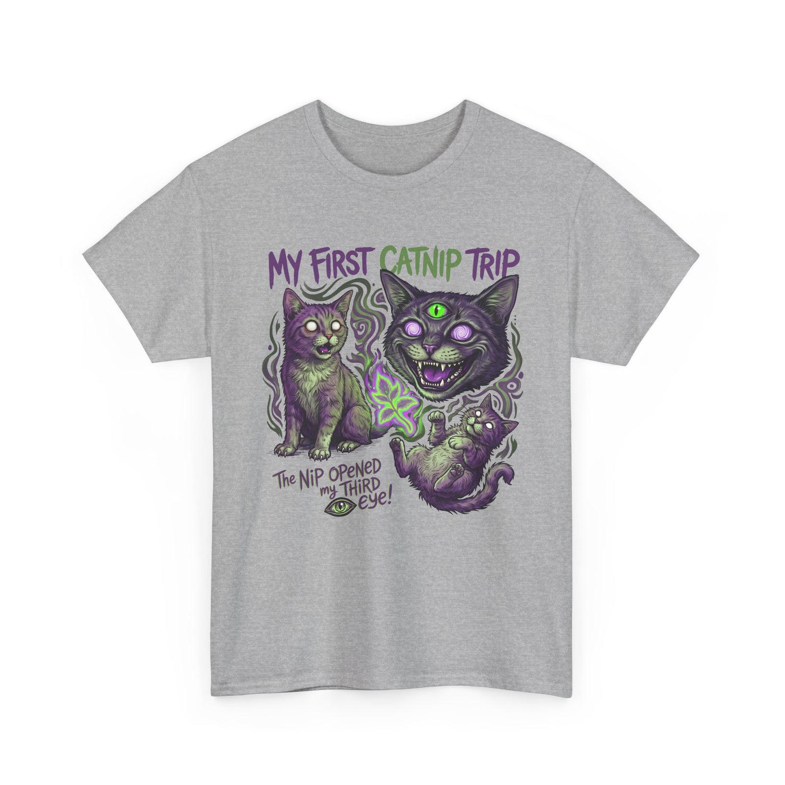 My First Catnip Trip Opened My Third Eye Shirt — Psychedelic Cat T-Shirt