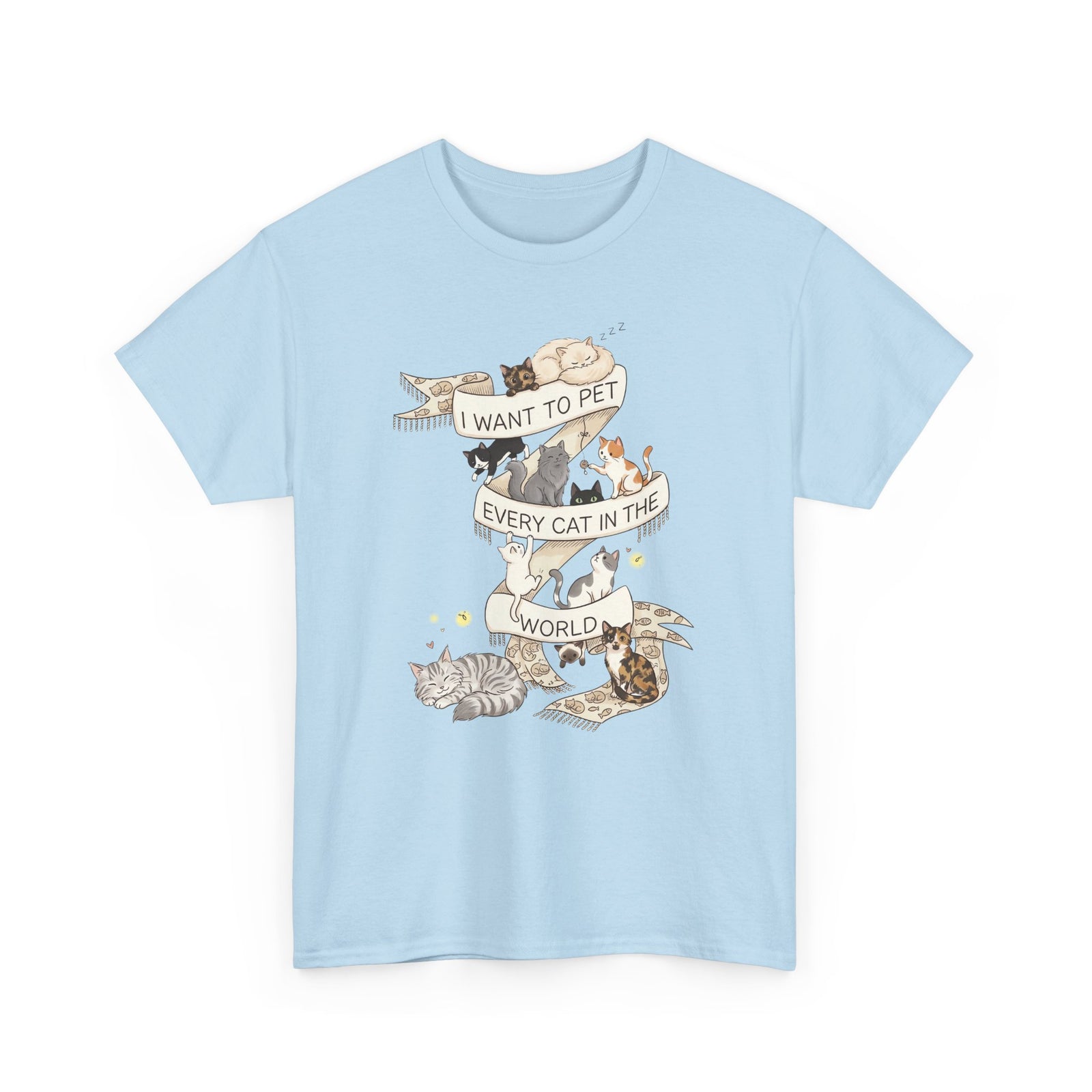 I Want to Pet Every Cat in the World T-Shirt — Cat Lover Tee