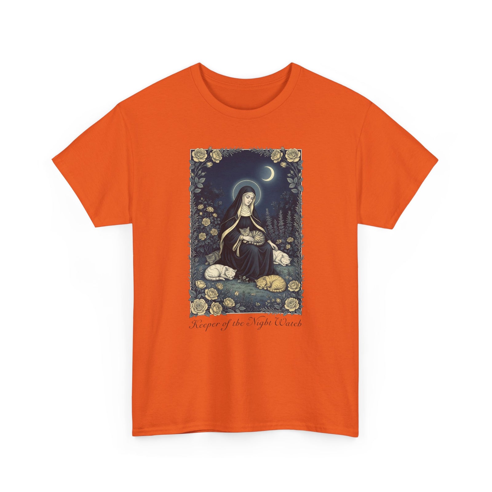 Keeper of the Night Watch Gertrude of Nivelles Cats T-Shirt