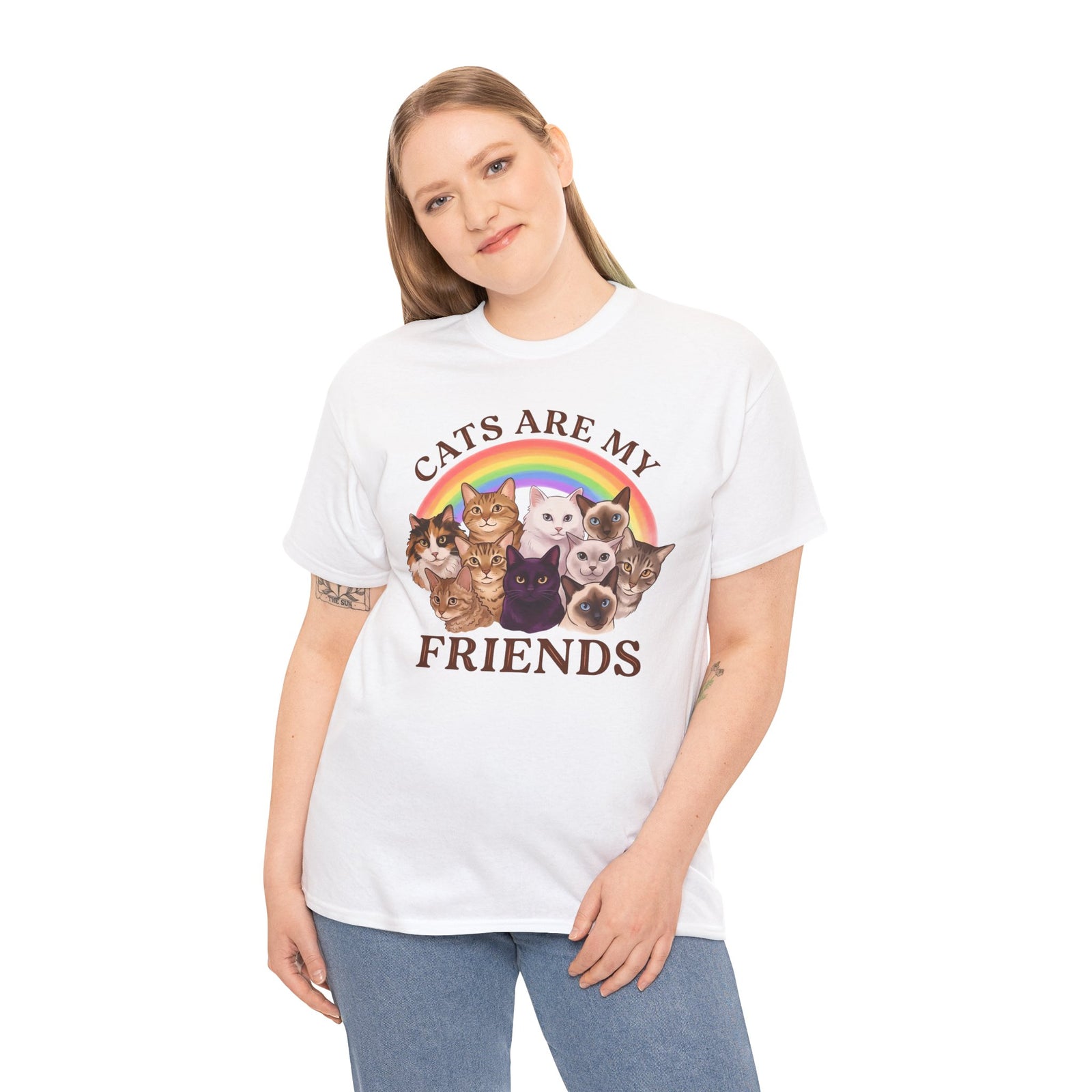 Cats Are My Friends T-Shirt — Funny Cat Lover Tee