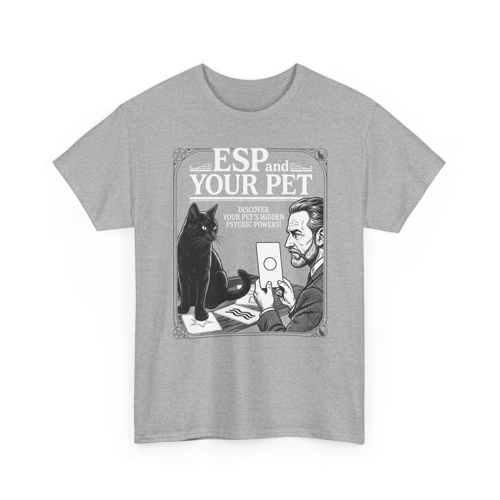 ESP & Your Pet Cat T-Shirt — Psychic Cat Lover Tee