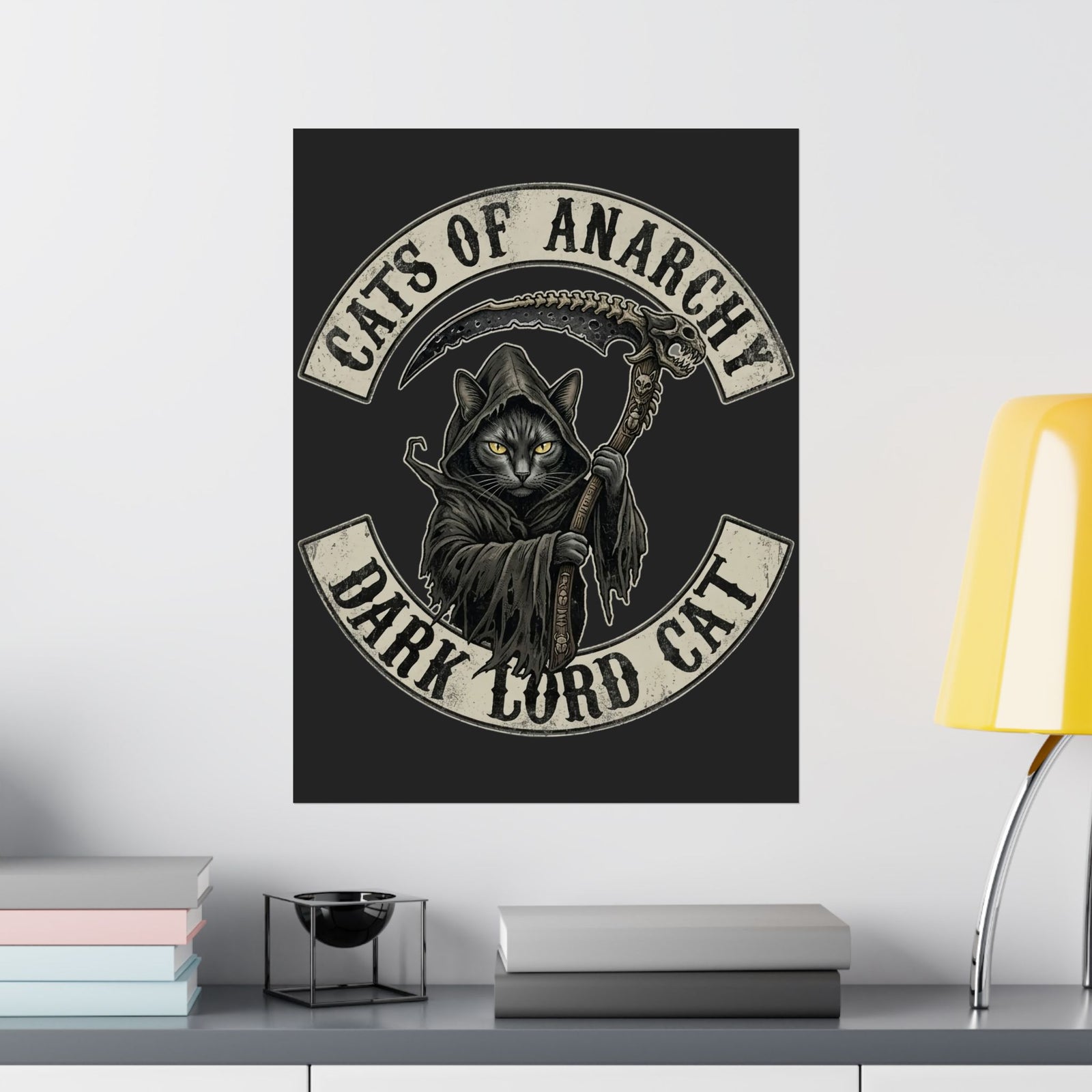 Dark Lord Cat Poster — Cats of Anarchy Graphic Poster
