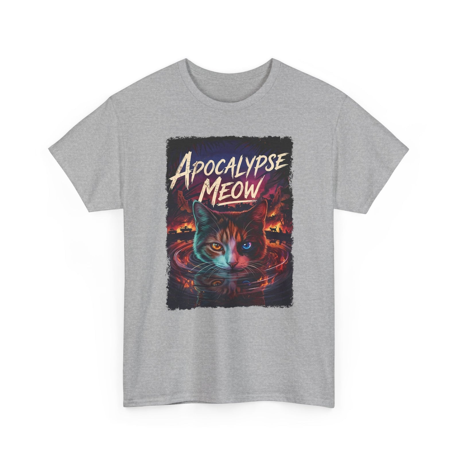 Apocalypse Meow T-Shirt — Cute Post-Apocalyptic Cat Graphic Tee