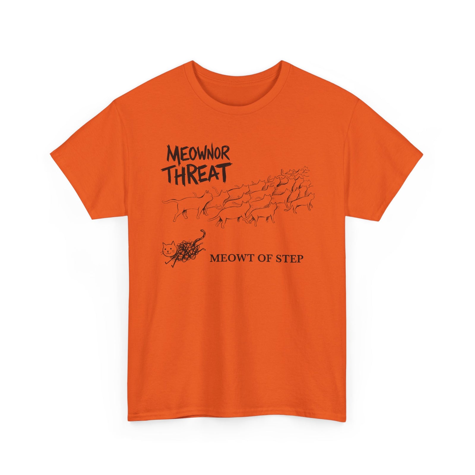 Meownor Thread Meowt Of Step T-Shirt — Funny Cat Dance Graphic Tee