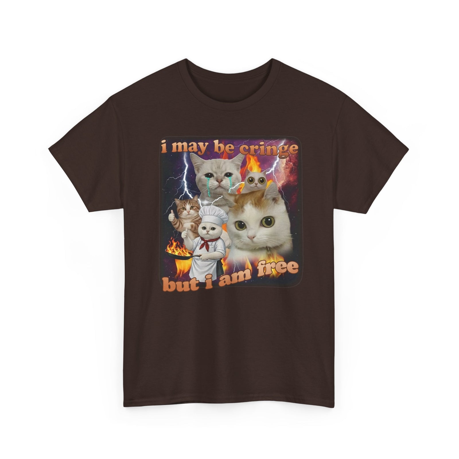 "I May Be Cringe But I Am Free" T-Shirt — Funny Self-Expression Tee