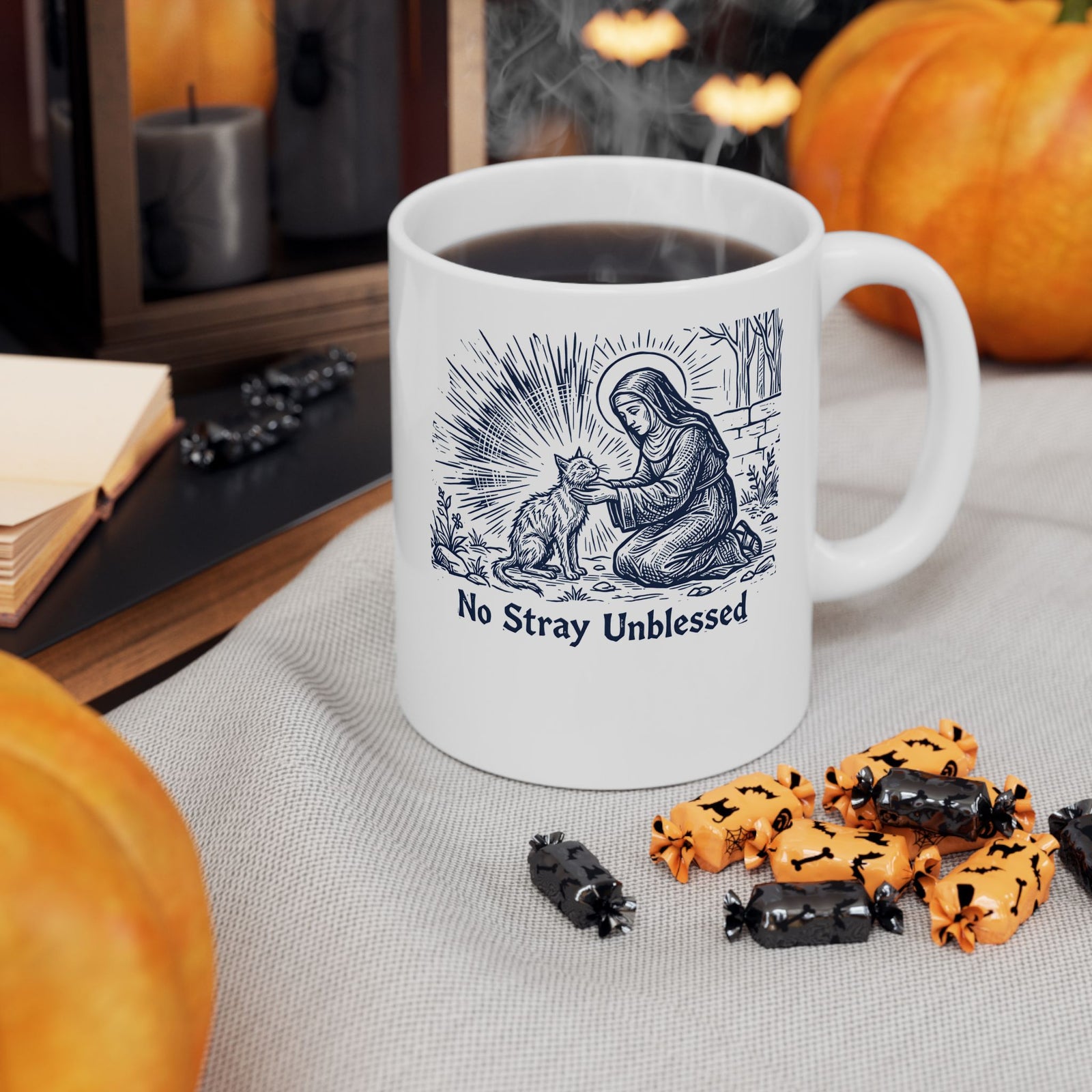 "Every Cat Is Blessed" Cat Ceramic Mug