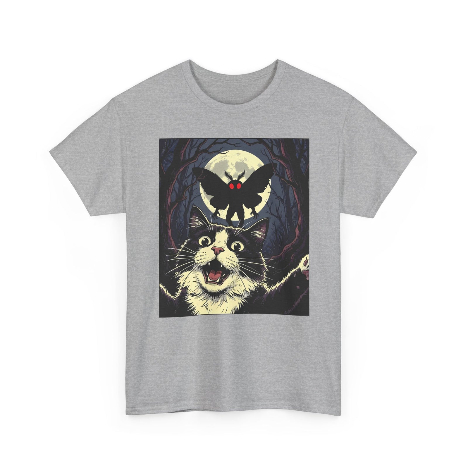 Cat Selfie with Mothman T-Shirt
