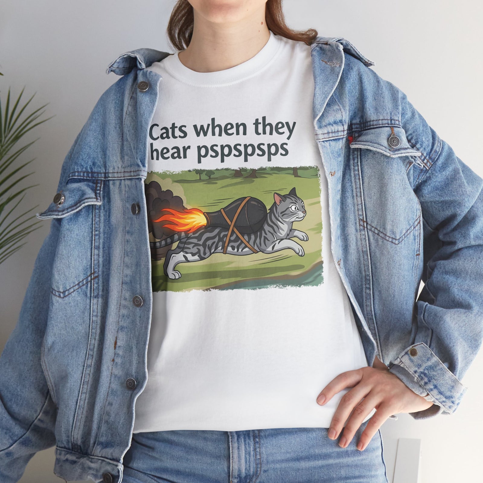 Cats When They Heard 'pspspsps' T-Shirt