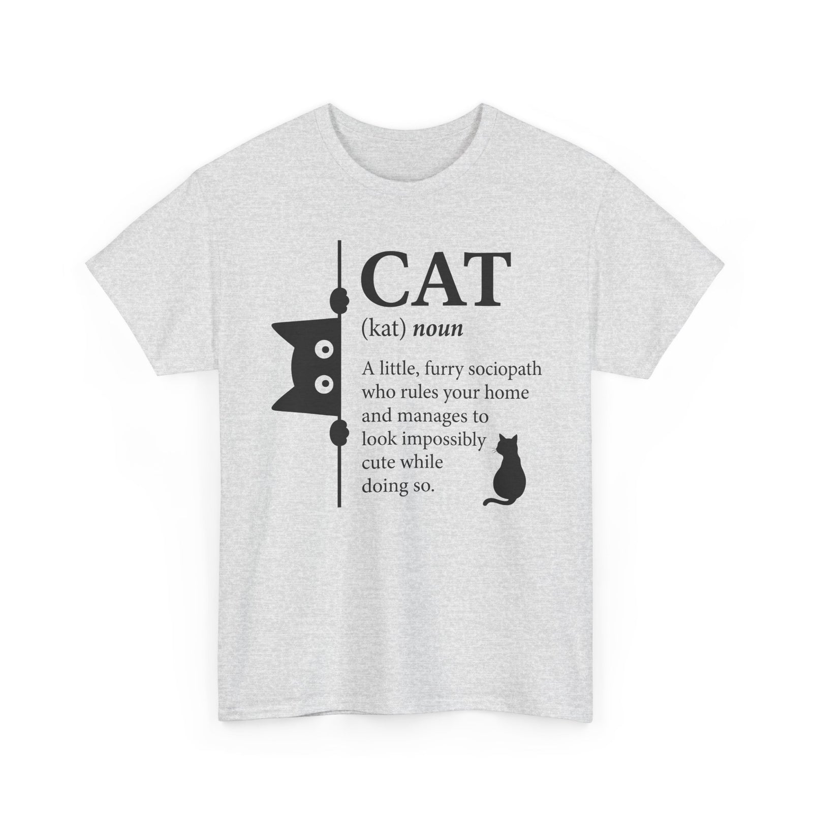Cat (kat) Definition T-Shirt — Funny Cat Lover Tee