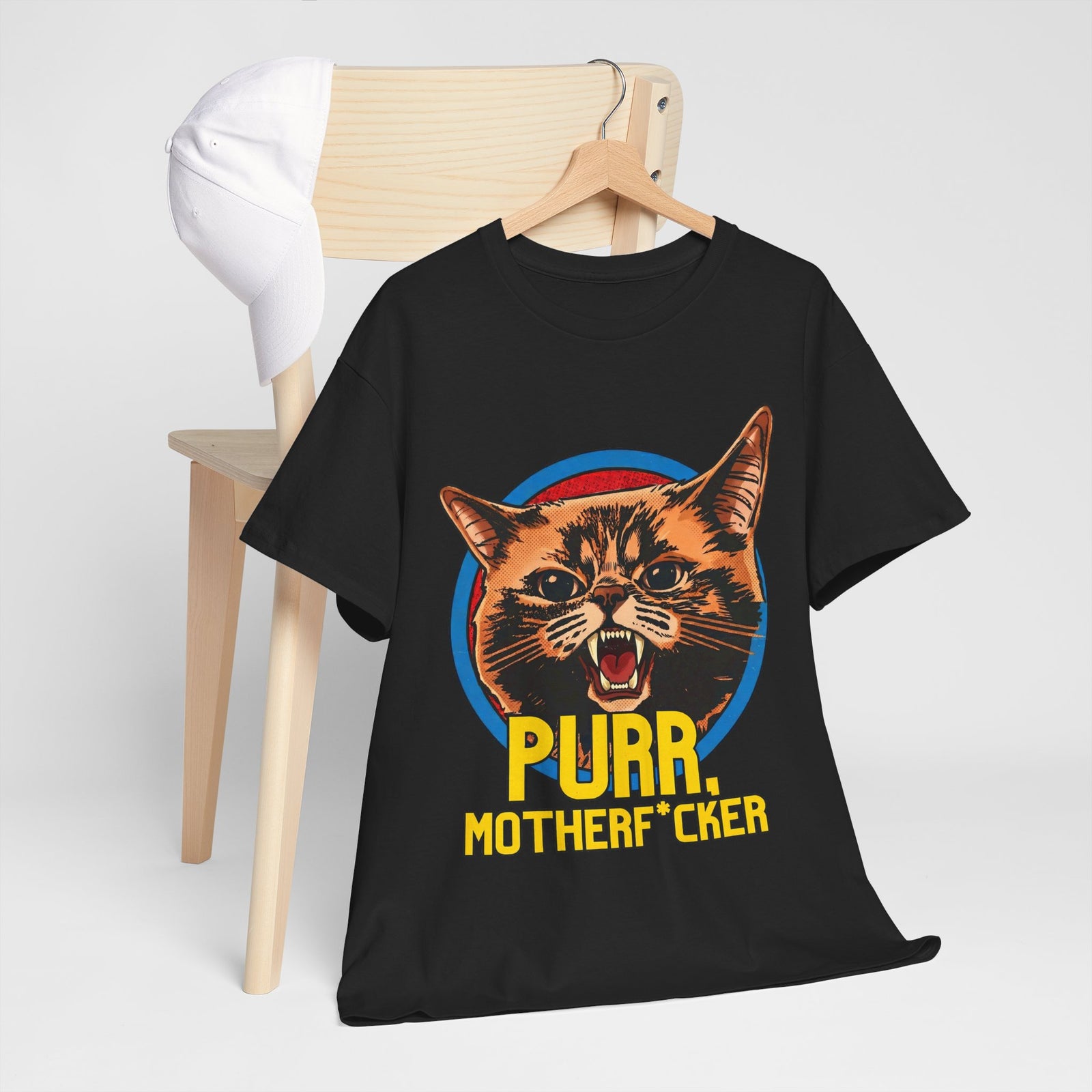 Purr Motherfvcker T-Shirt — Funny Angry Cat Graphic Tee