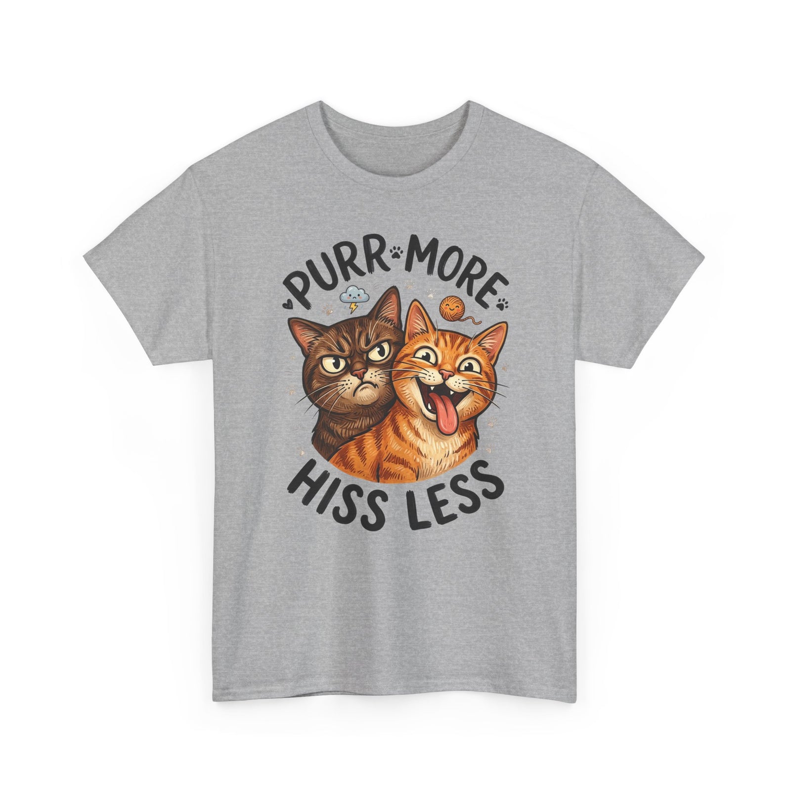 Purr More Hiss Less Cat T-Shirt
