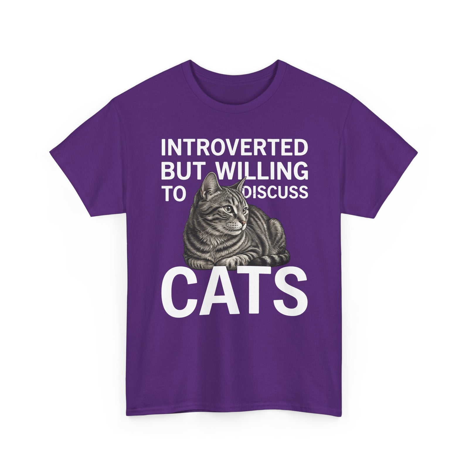 Introverted But Willing to Discuss Cats T-Shirt