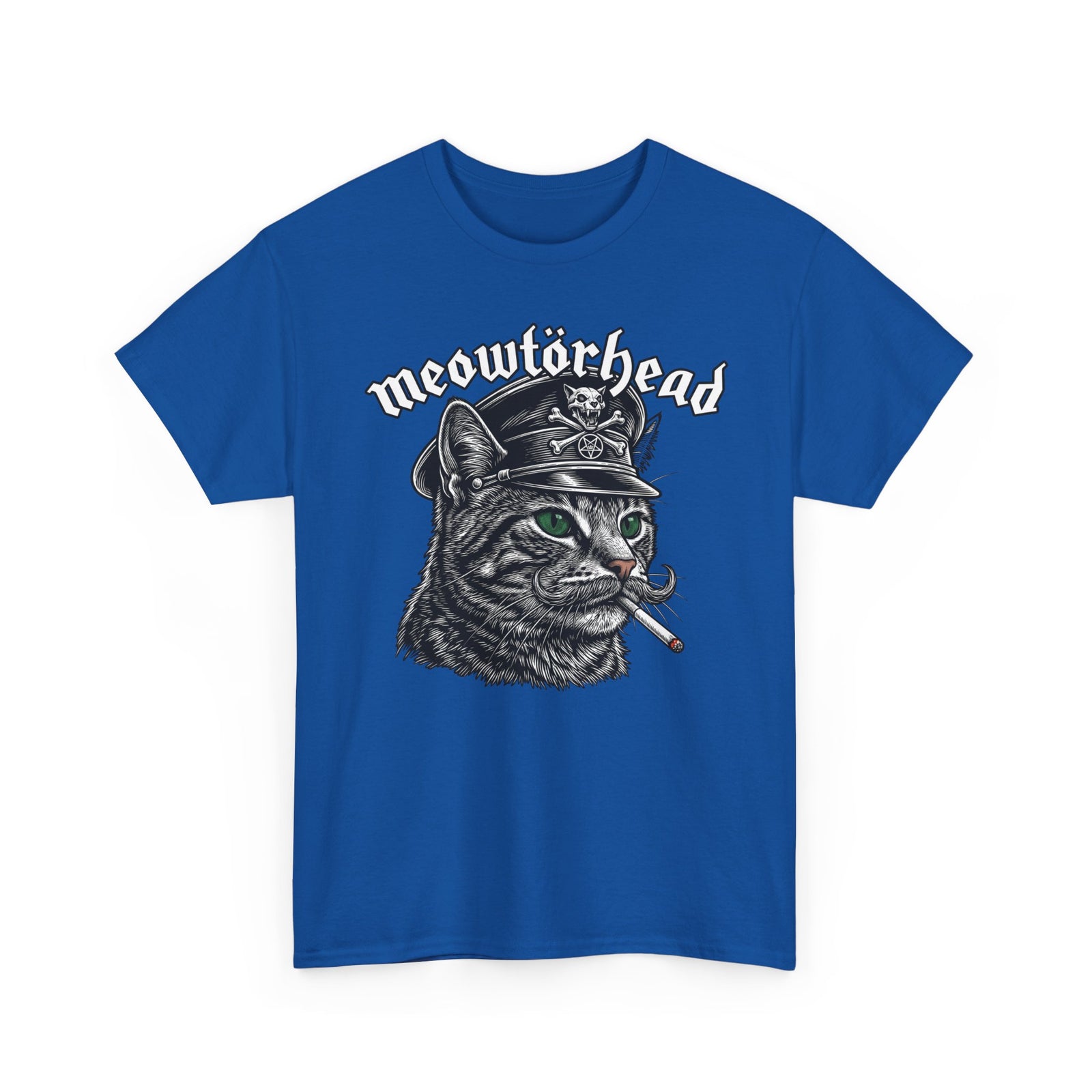Meowtörhead Cat Band Tee — Retro Rock Cat Graphic T-Shirt
