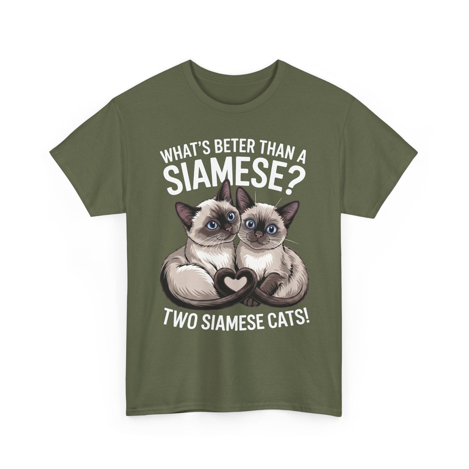 Two Siamese Cats T-Shirt – "What's Better Than a Siamese? Two Siamese Cats!" Cute Cat Lover Tee