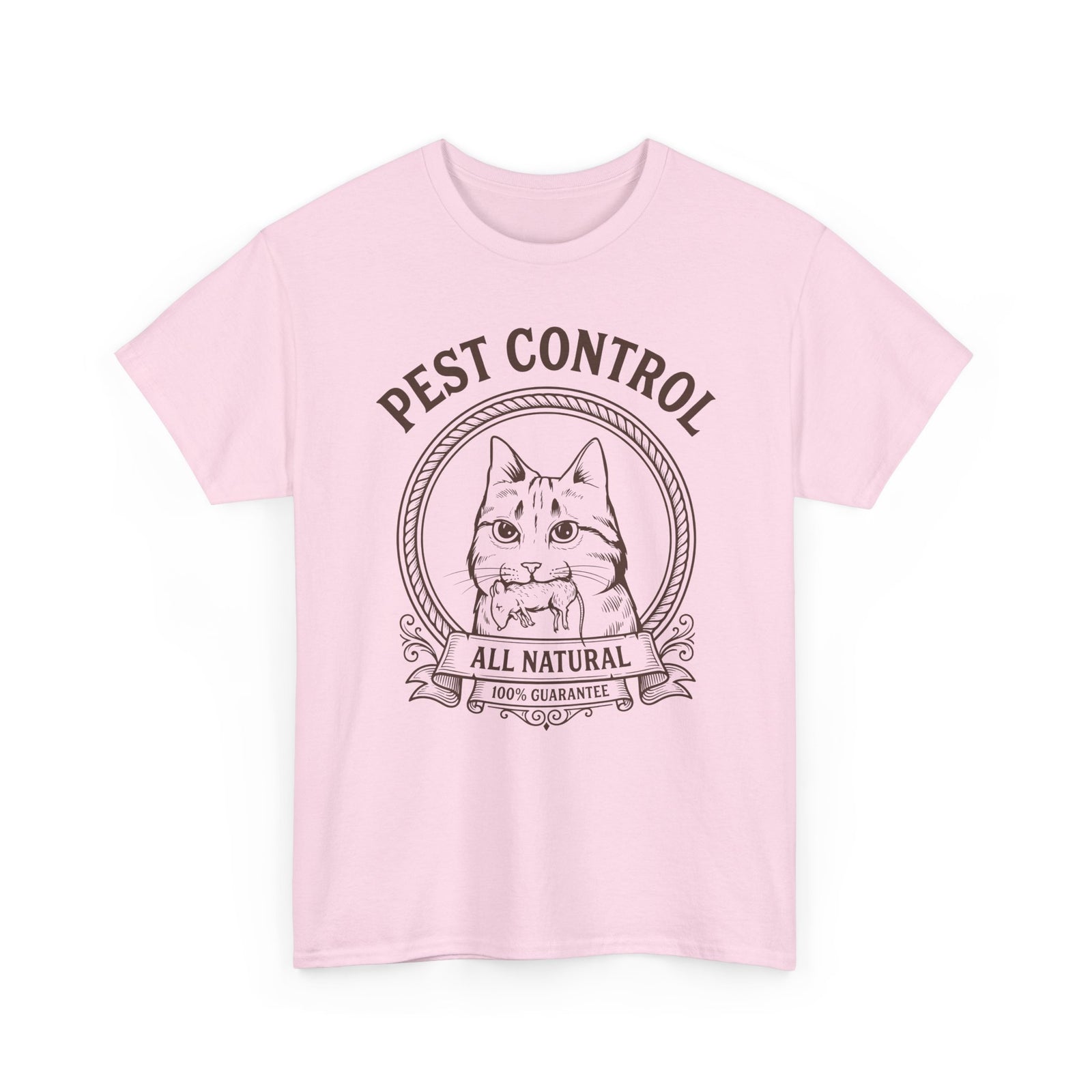 All Natural Pest Control – Funny Cat T-Shirt
