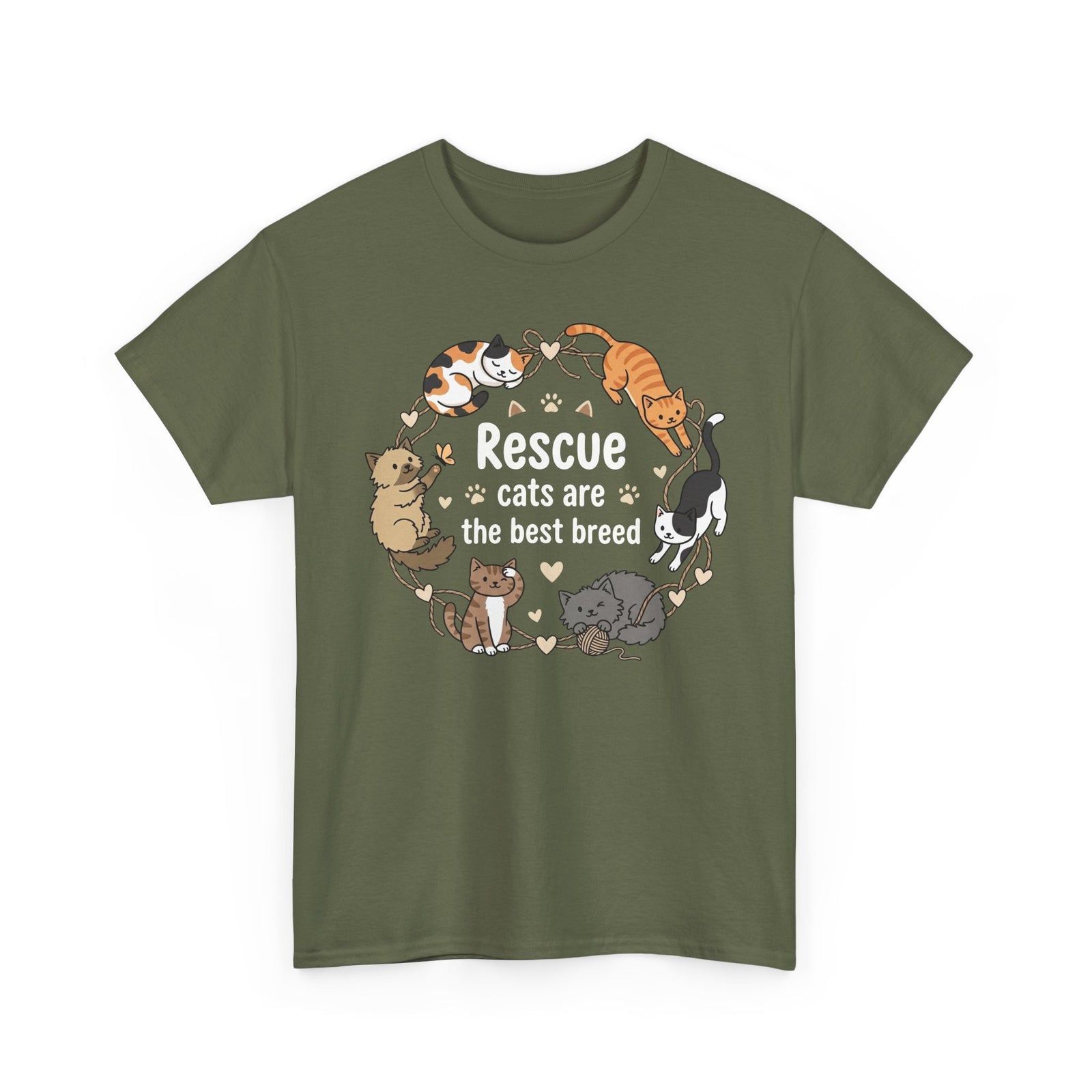 Rescue Cats Are the Best Breed T-Shirt