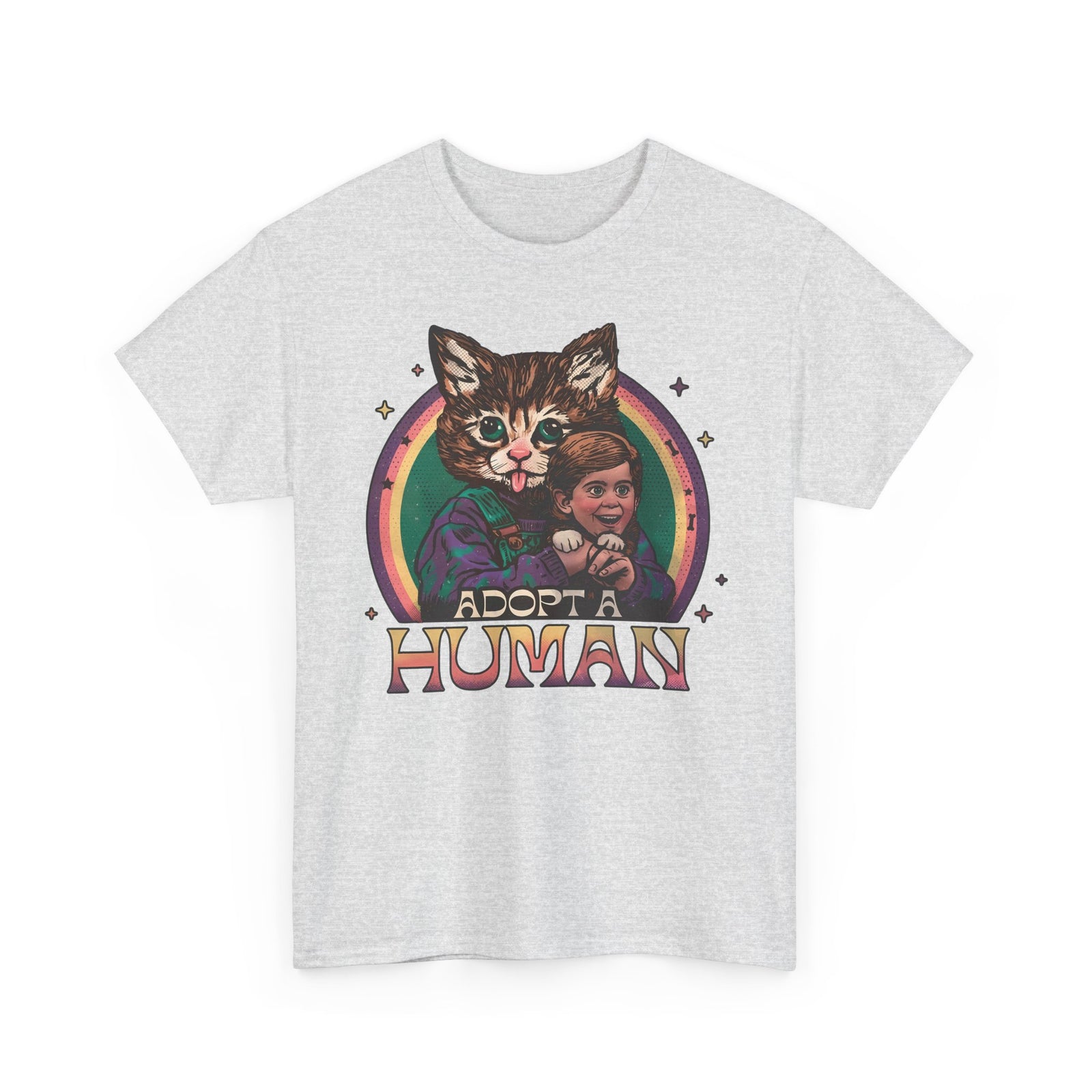 Adopt a Human Funny Cat T-Shirt