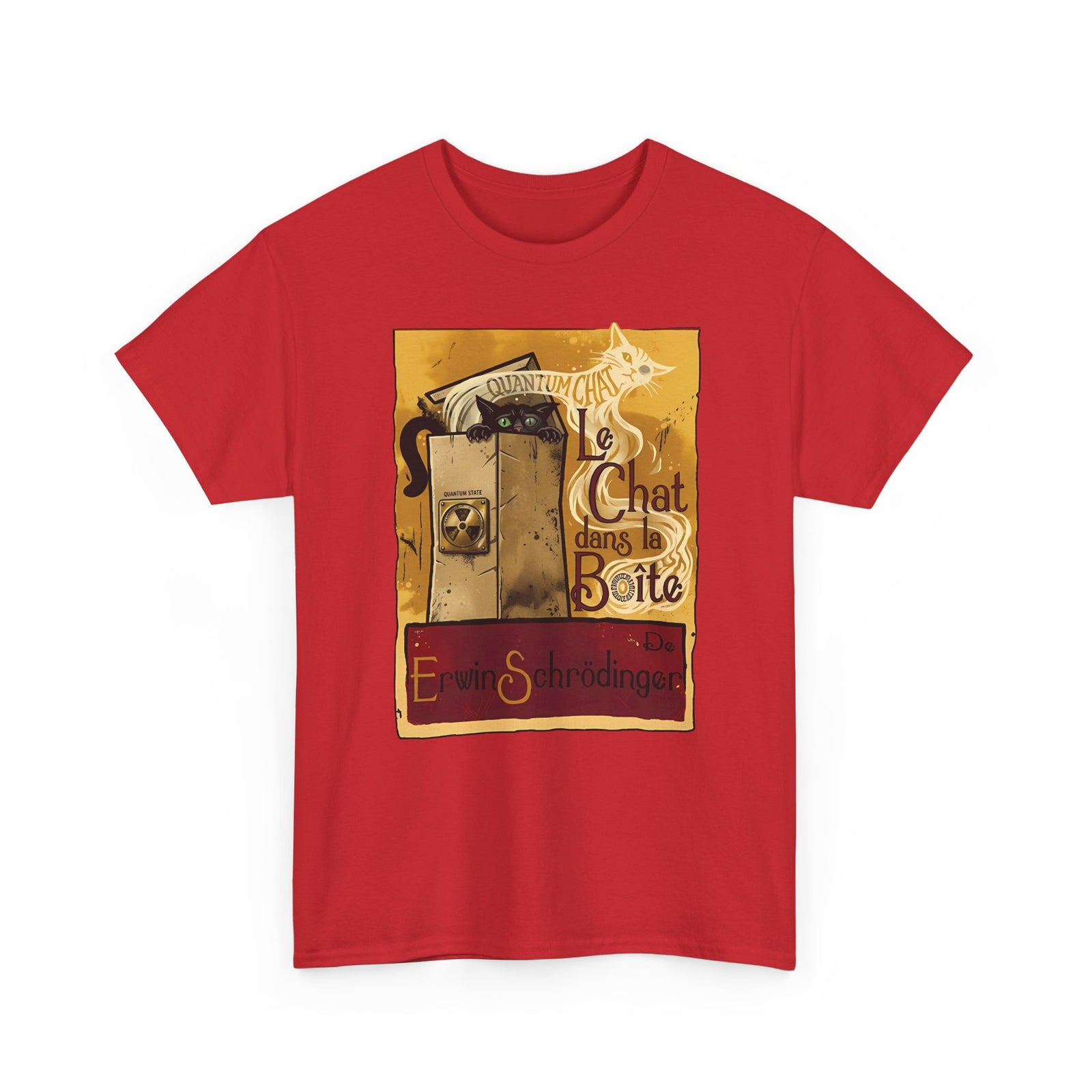 Le Chat dans la Boite Cat T-Shirt — Cute French Cat Graphic Tee