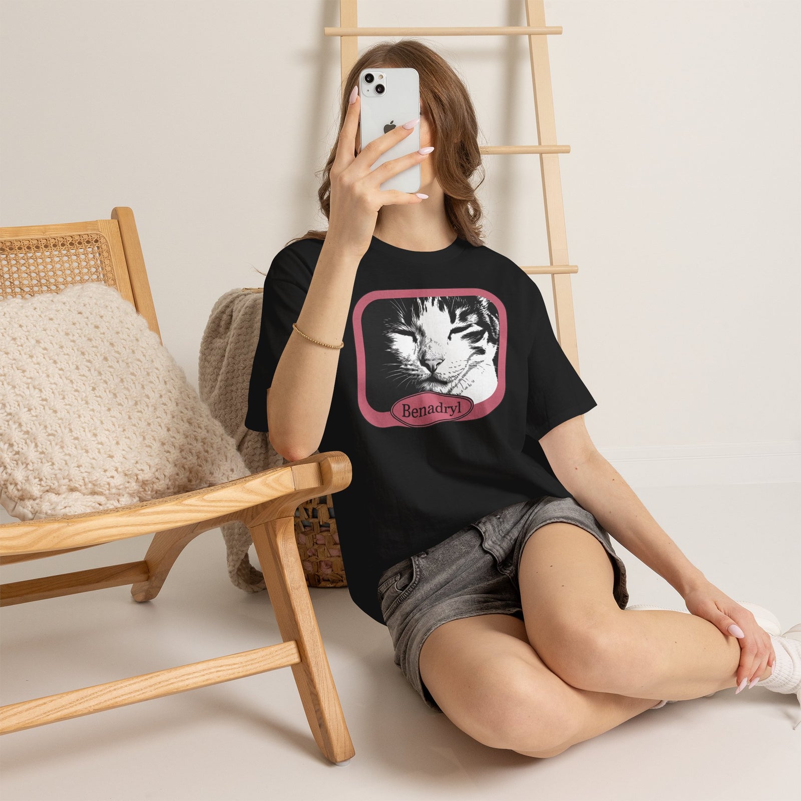 Cat After Benadryl T-Shirt — Funny Groggy Cat Tee