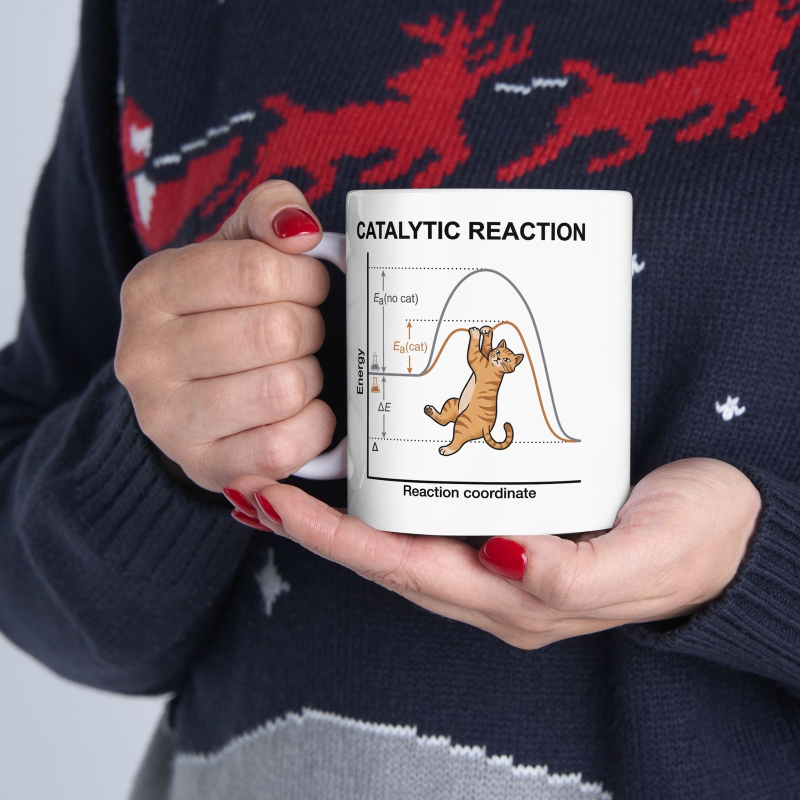 Funny 'Catalytic Reaction' Science Teacher Mug