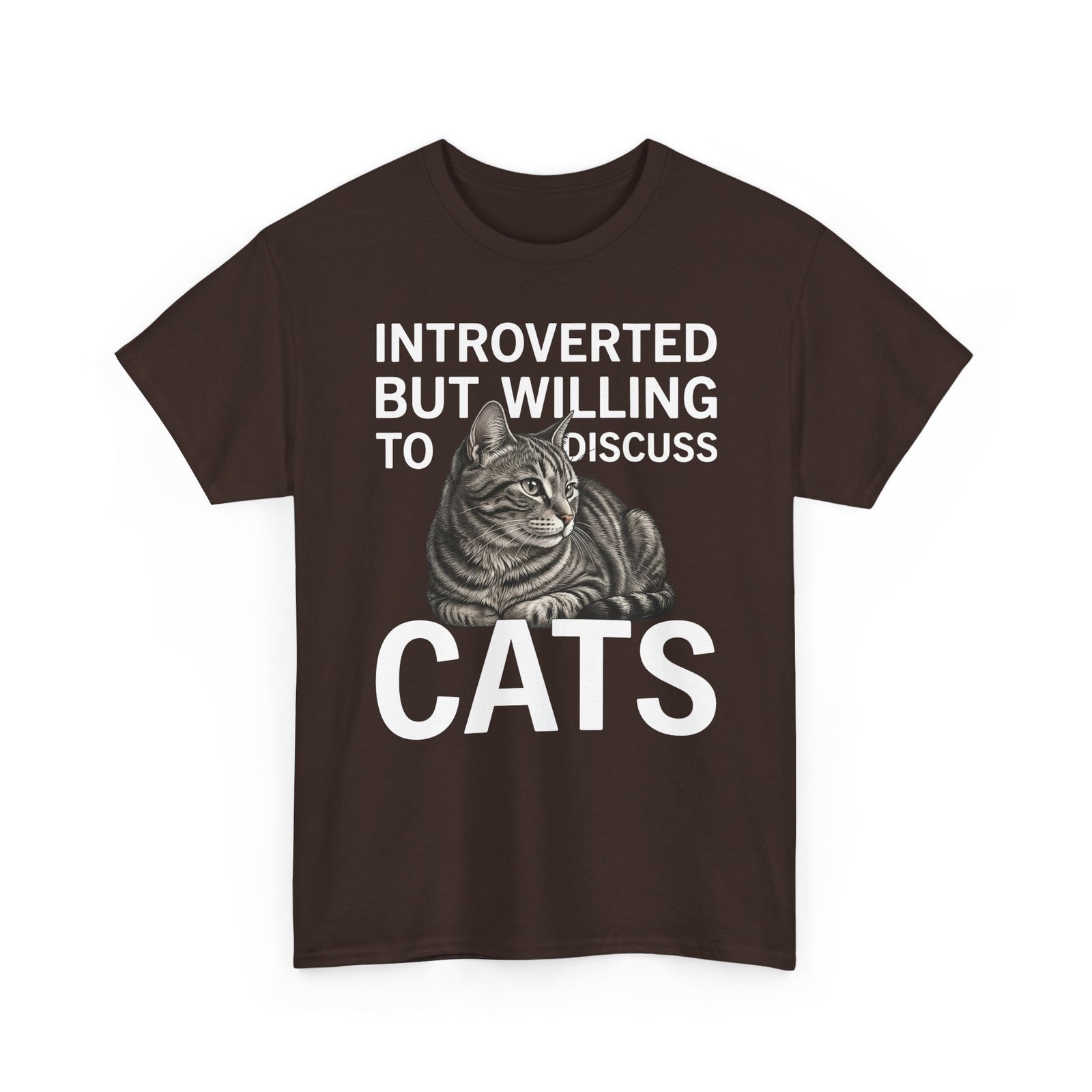 Introverted But Willing to Discuss Cats T-Shirt