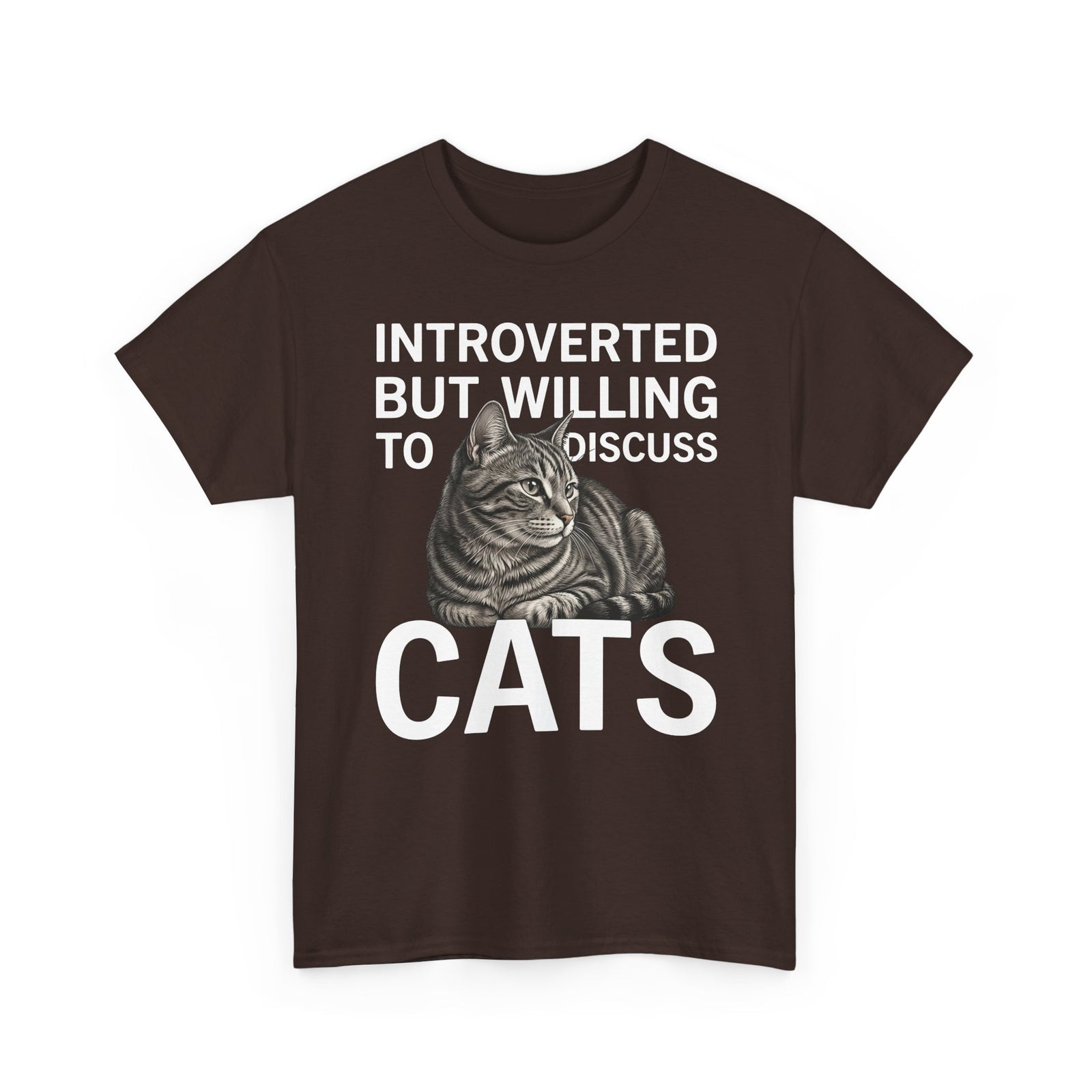 Introverted But Willing to Discuss Cats T-Shirt