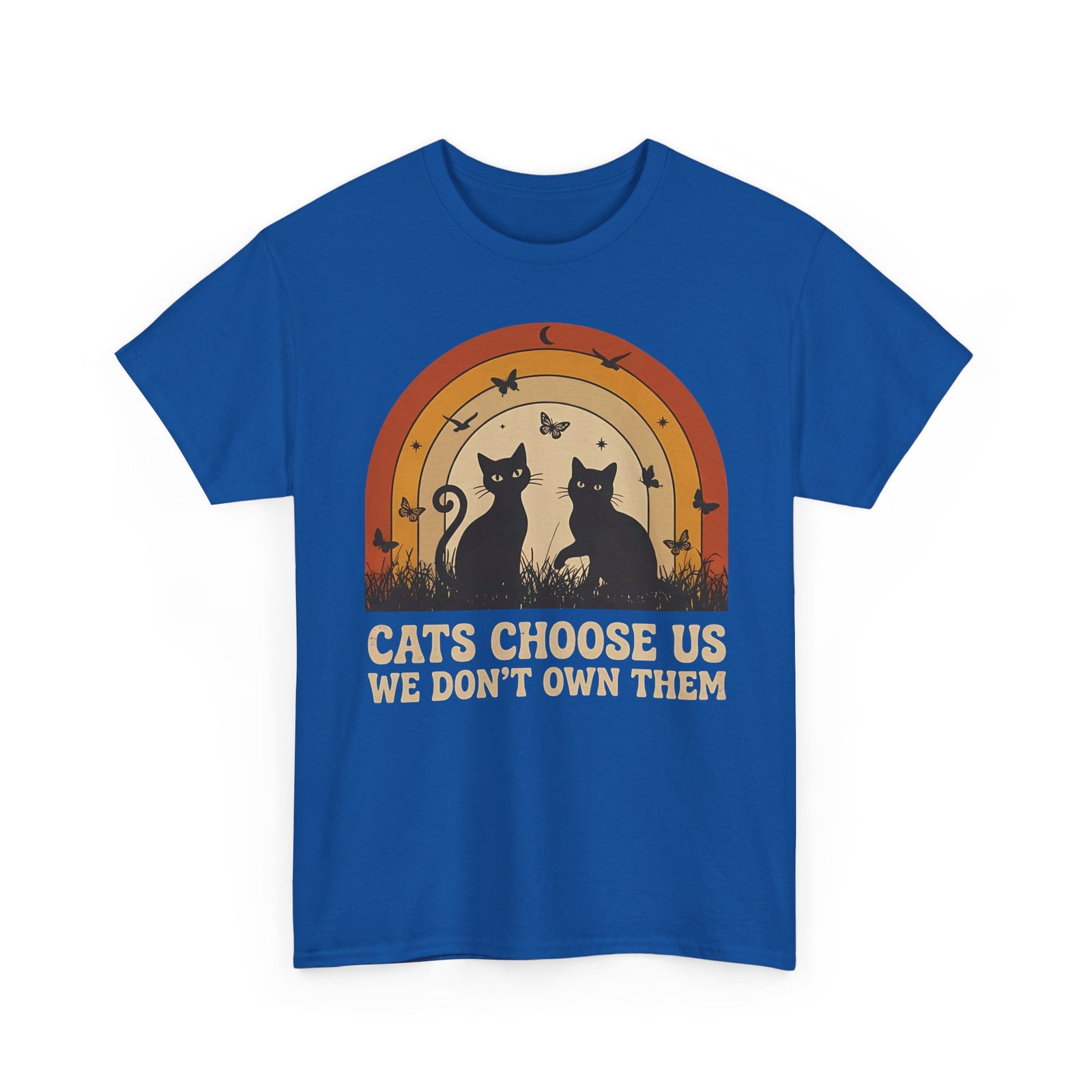 Cats Choose Us Tee — "Cats Choose Us, We Don't Own Them" Cat Lover T‑Shirt