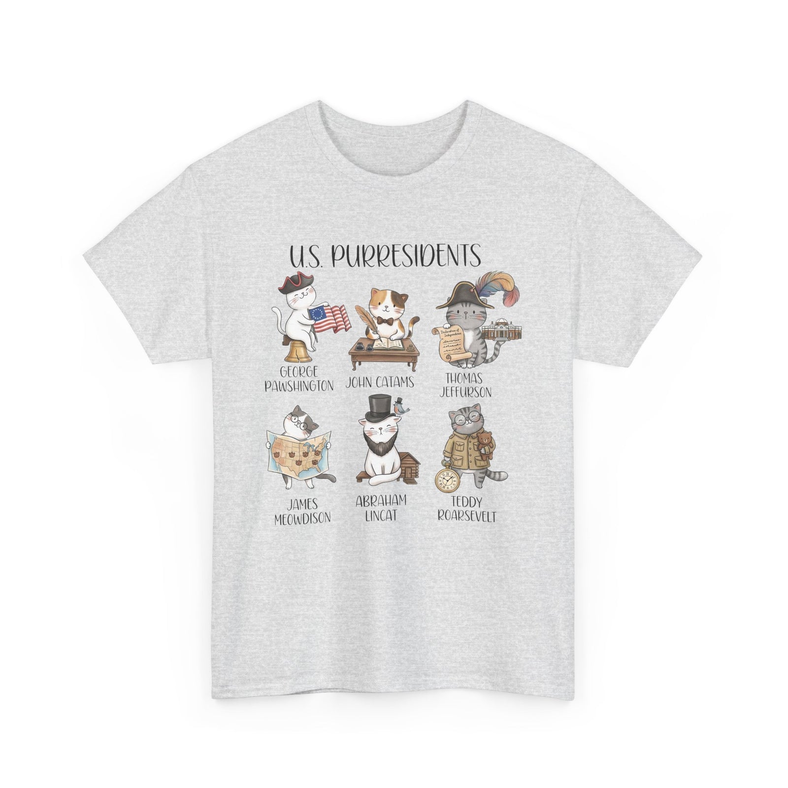 US Purresidents Funny Cat T-Shirt