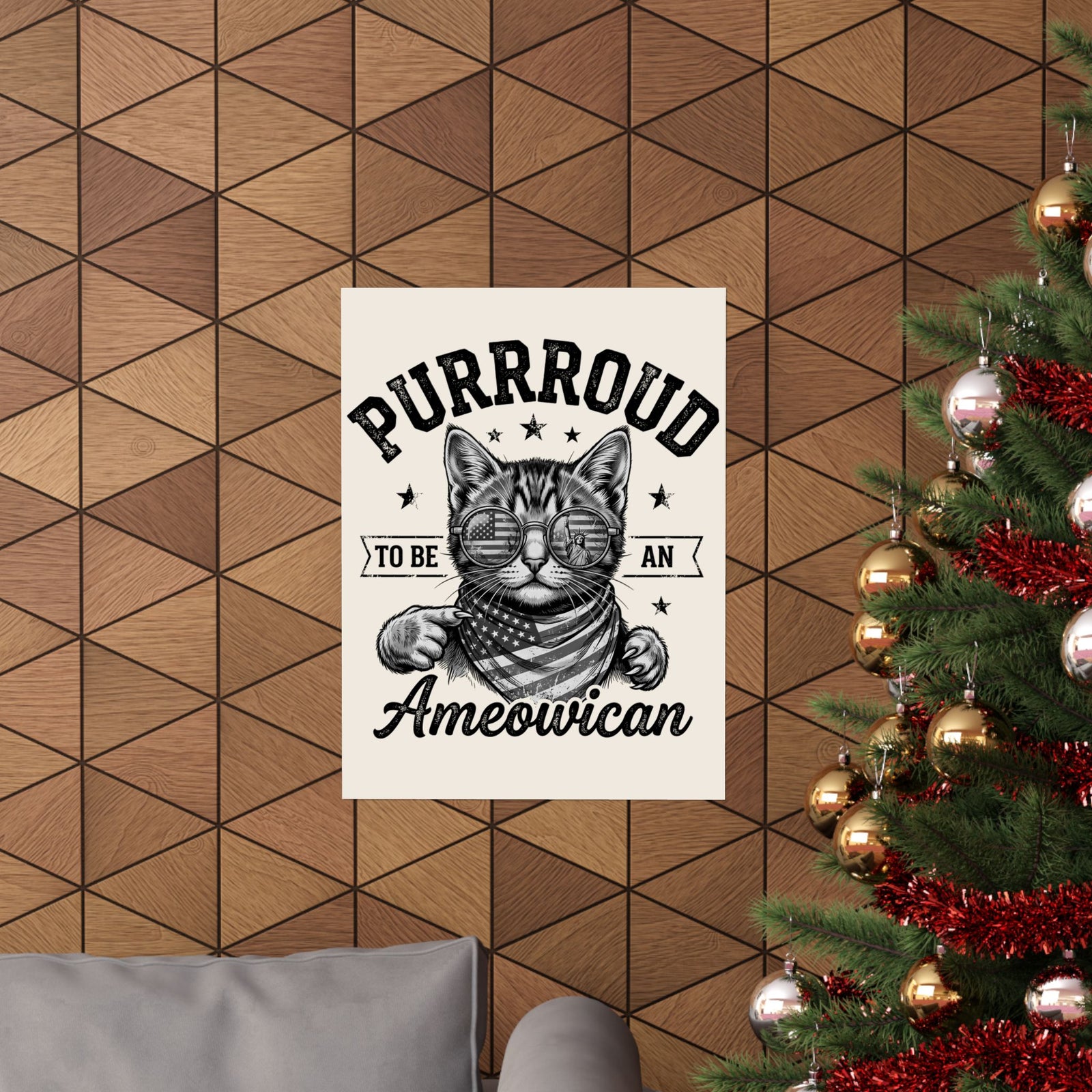 Purroud To Be An Ameowican Poster