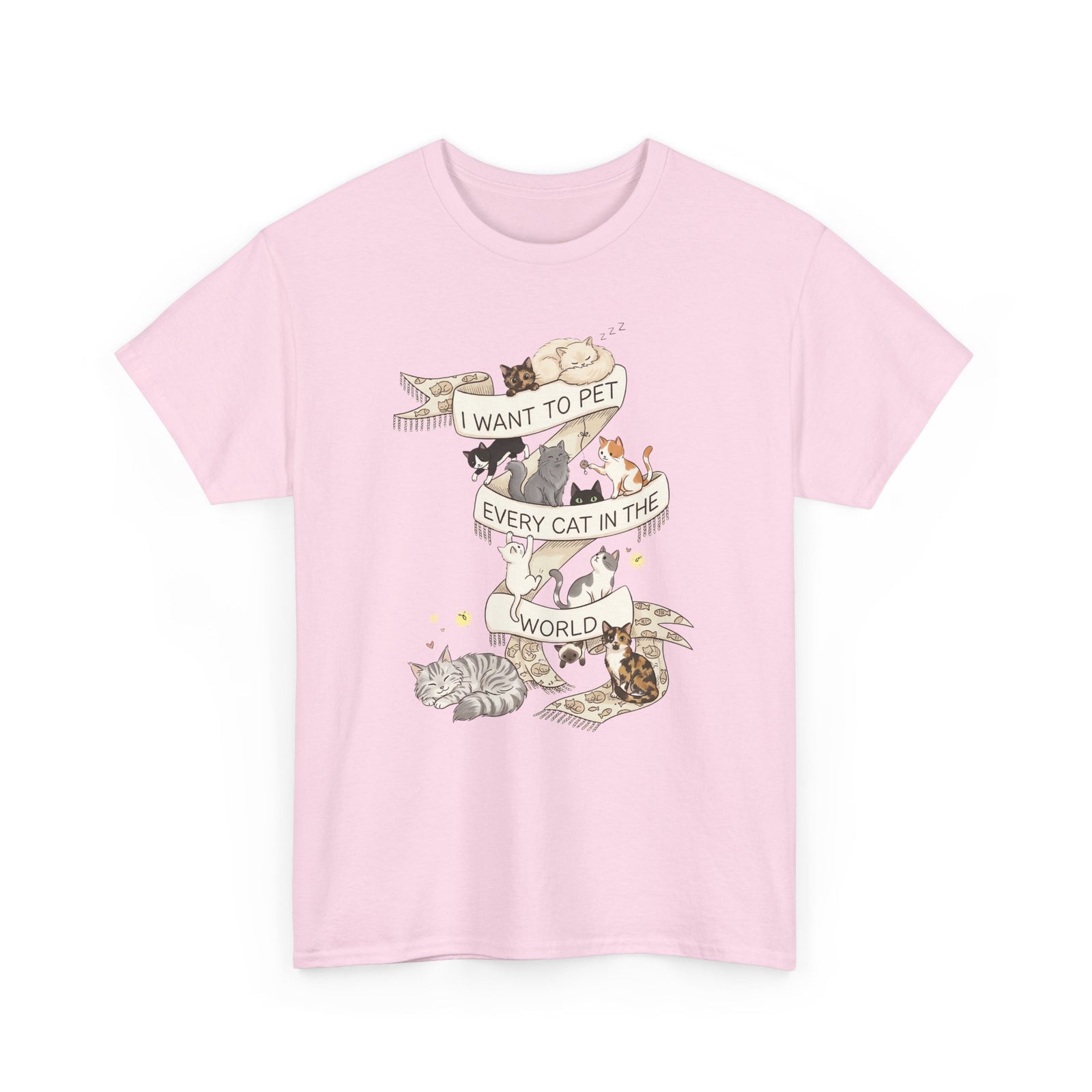 I Want to Pet Every Cat in the World T-Shirt — Cat Lover Tee