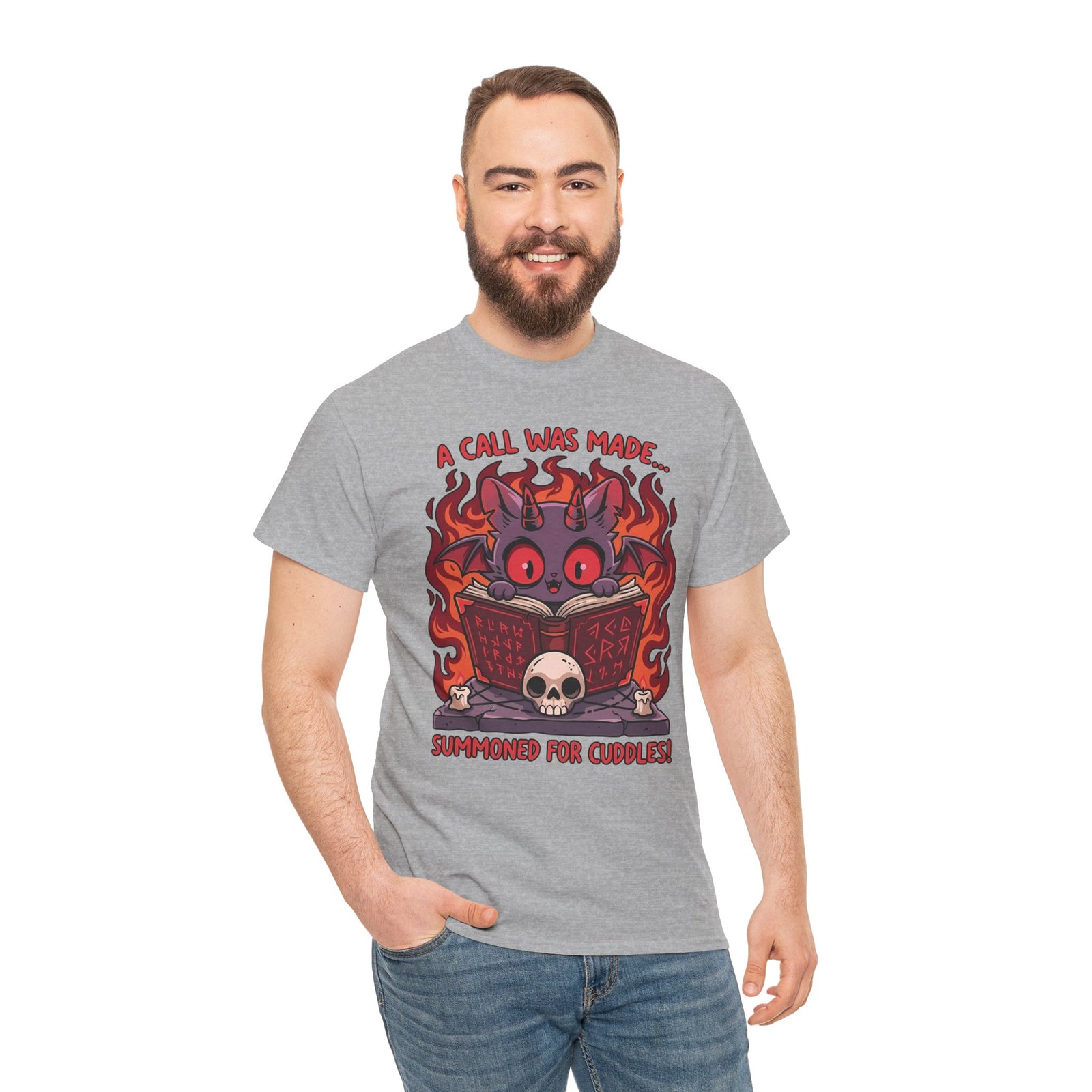 Summoned for Cuddles Cat T-Shirt — "A Call Was Made" Cute Cat Tee