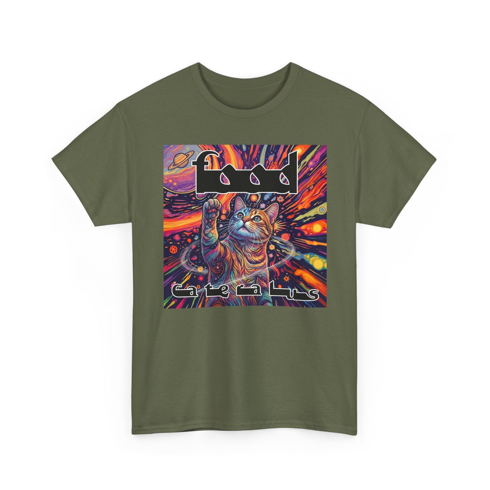 Funny Progressive Metal Cat T-Shirt — Progressive Metal Band Cat Graphic Tee