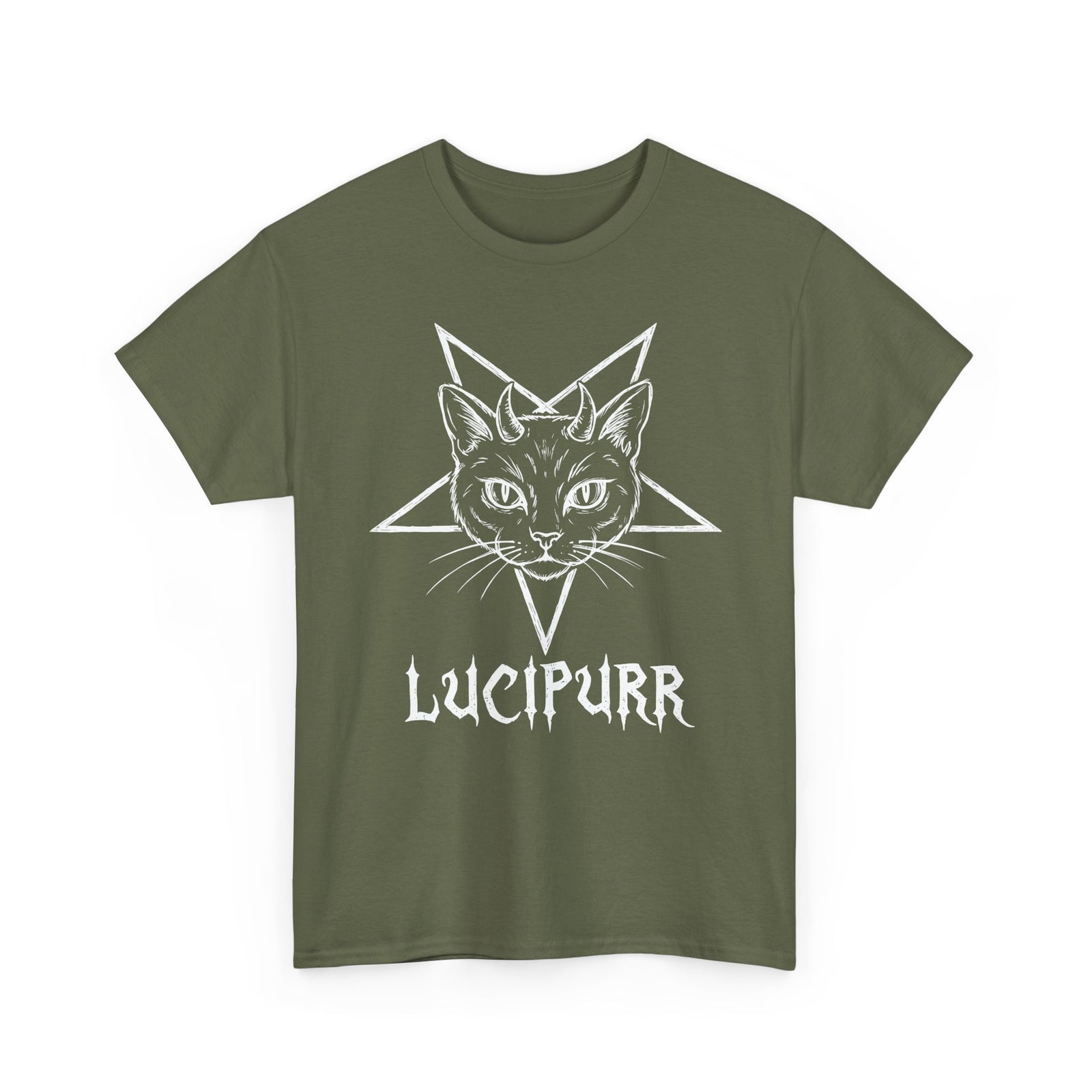 Lucipurr Lucifer Cat T-Shirt — Gothic Cat Tee