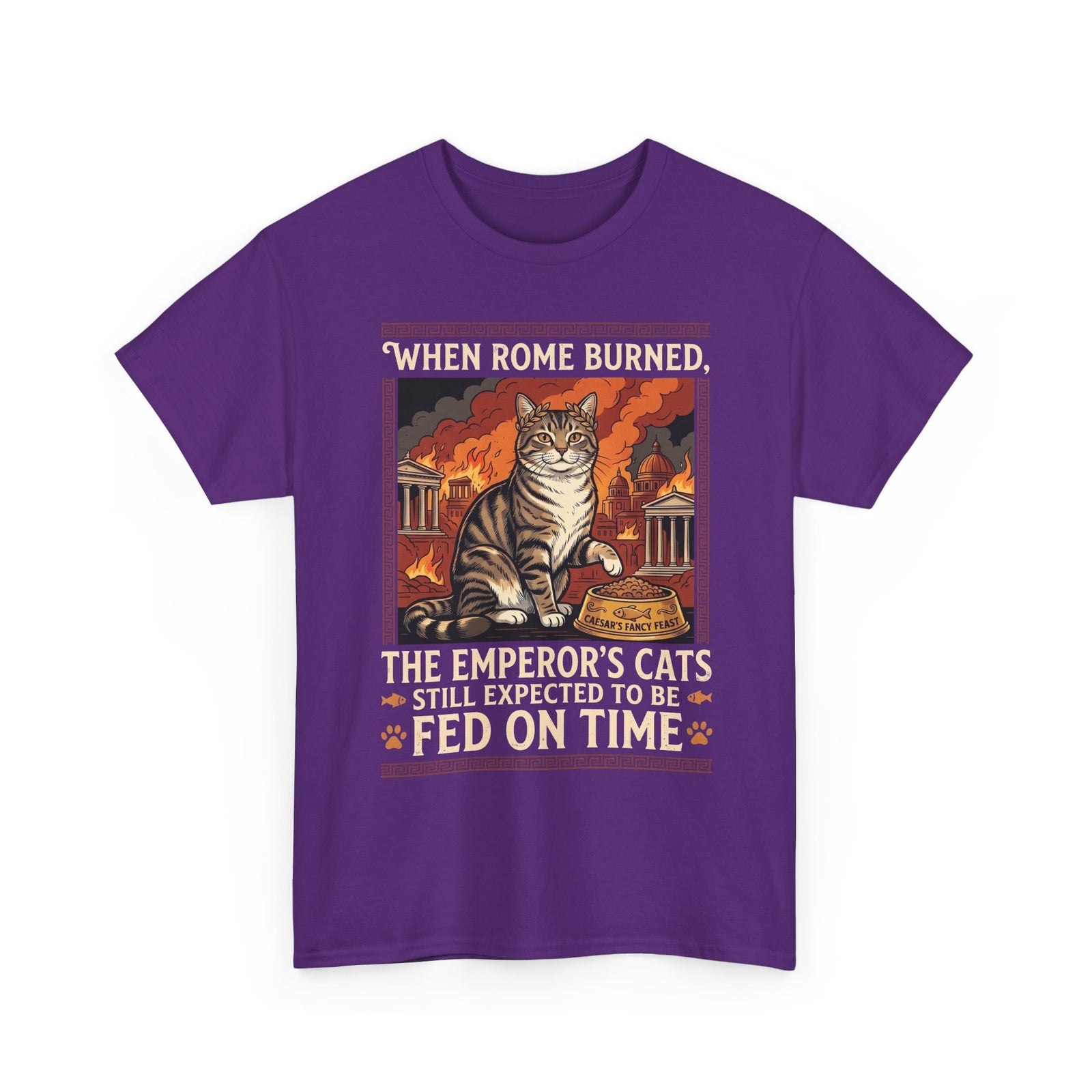 Ancient Roman 'Caesar' Cat Lover Tee