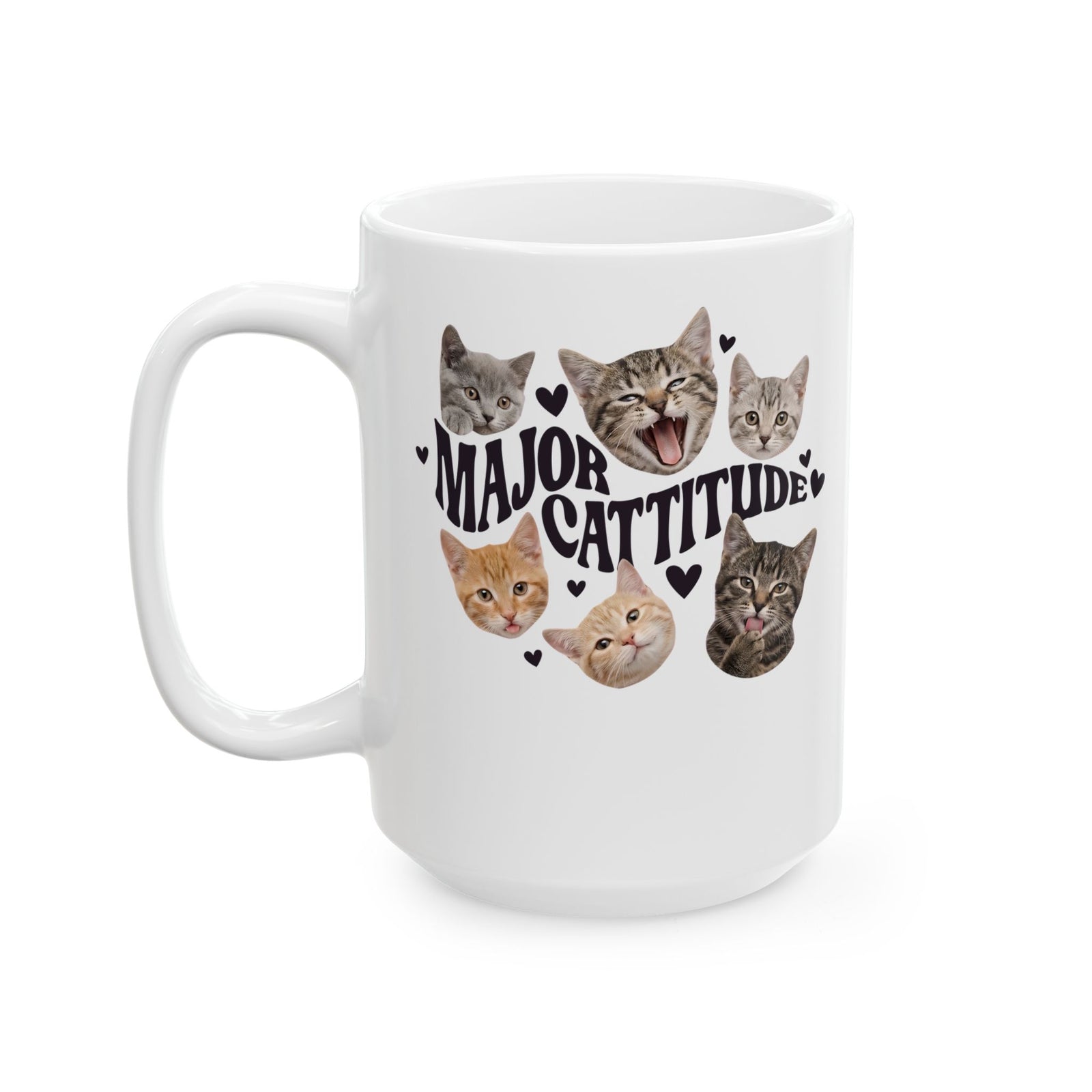 Major Cattitude Ceramic Mug Funny Cat Attitude Mug