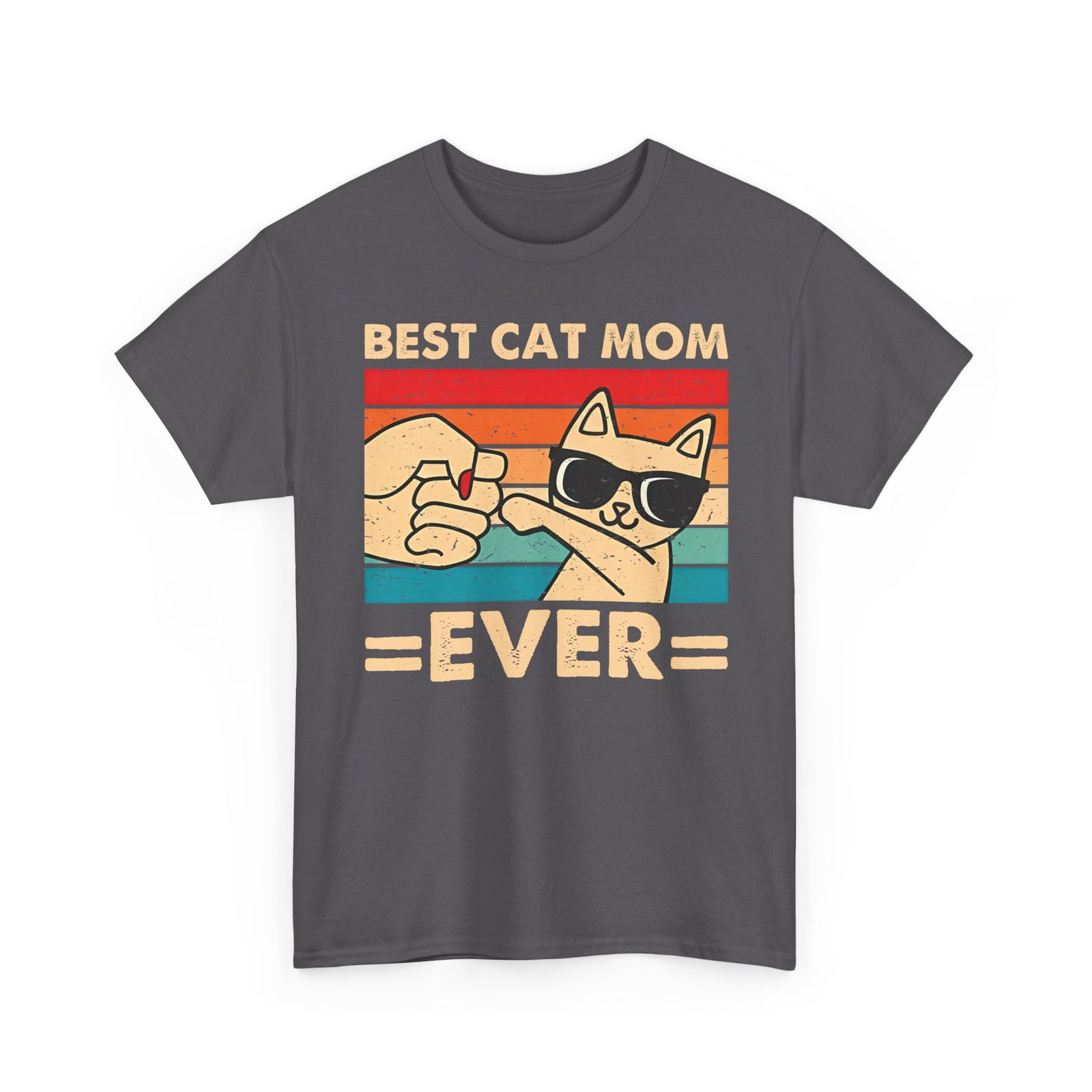 Best Cat Mom Ever T-Shirt — Cute Cat Mom Gift