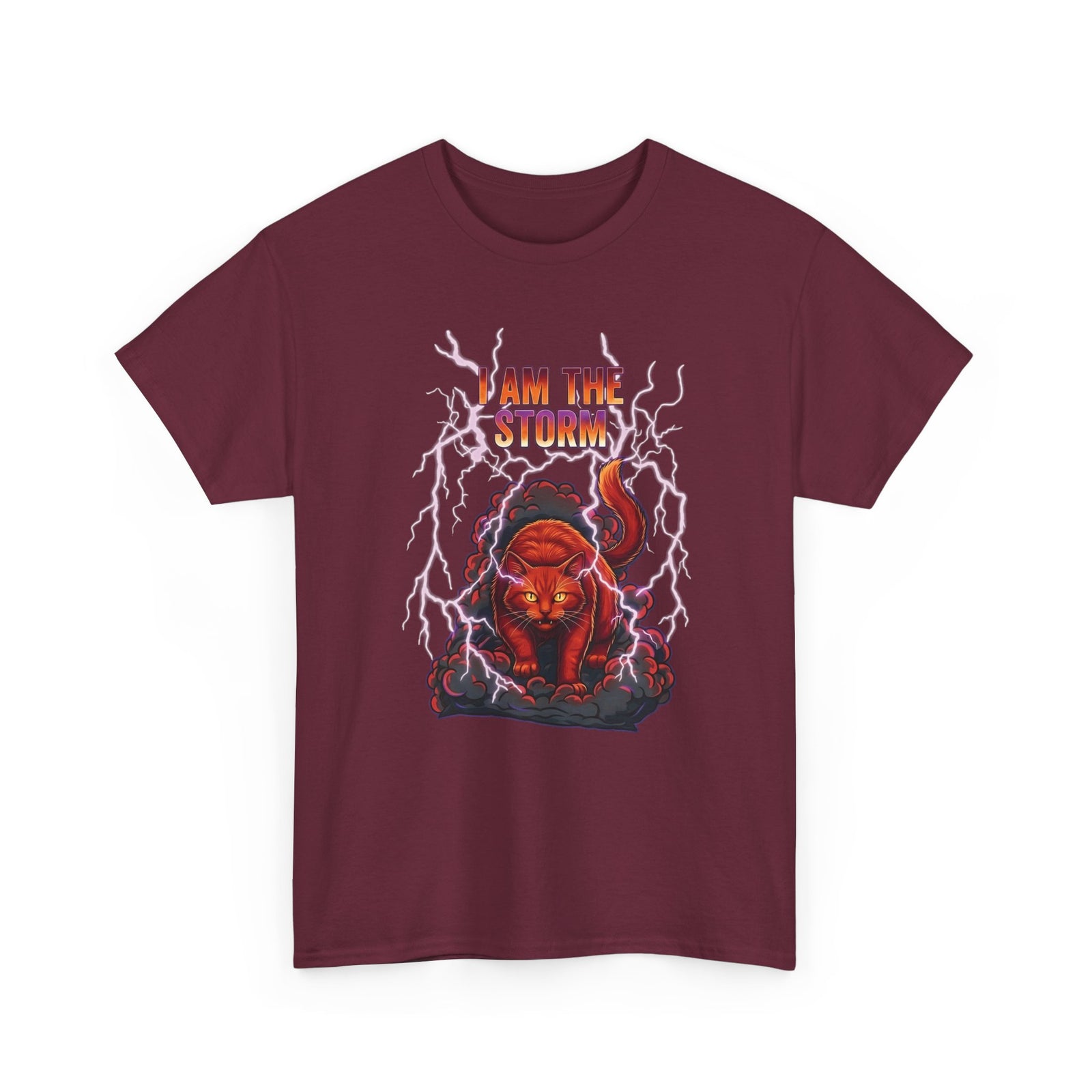 I Am The Storm Cat T-Shirt — Bold Cat Graphic Tee
