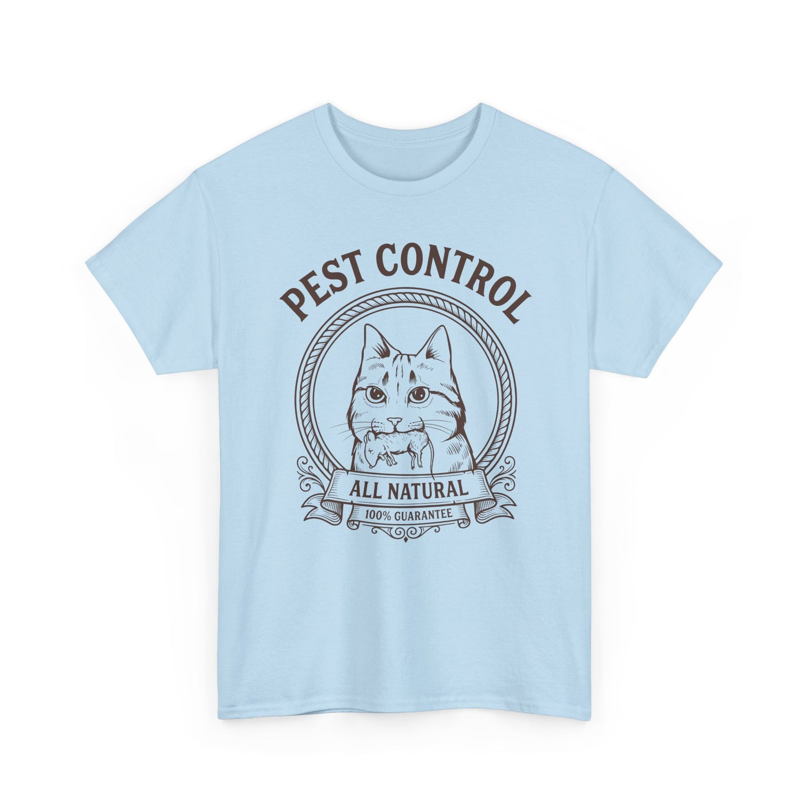 All Natural Pest Control – Funny Cat T-Shirt