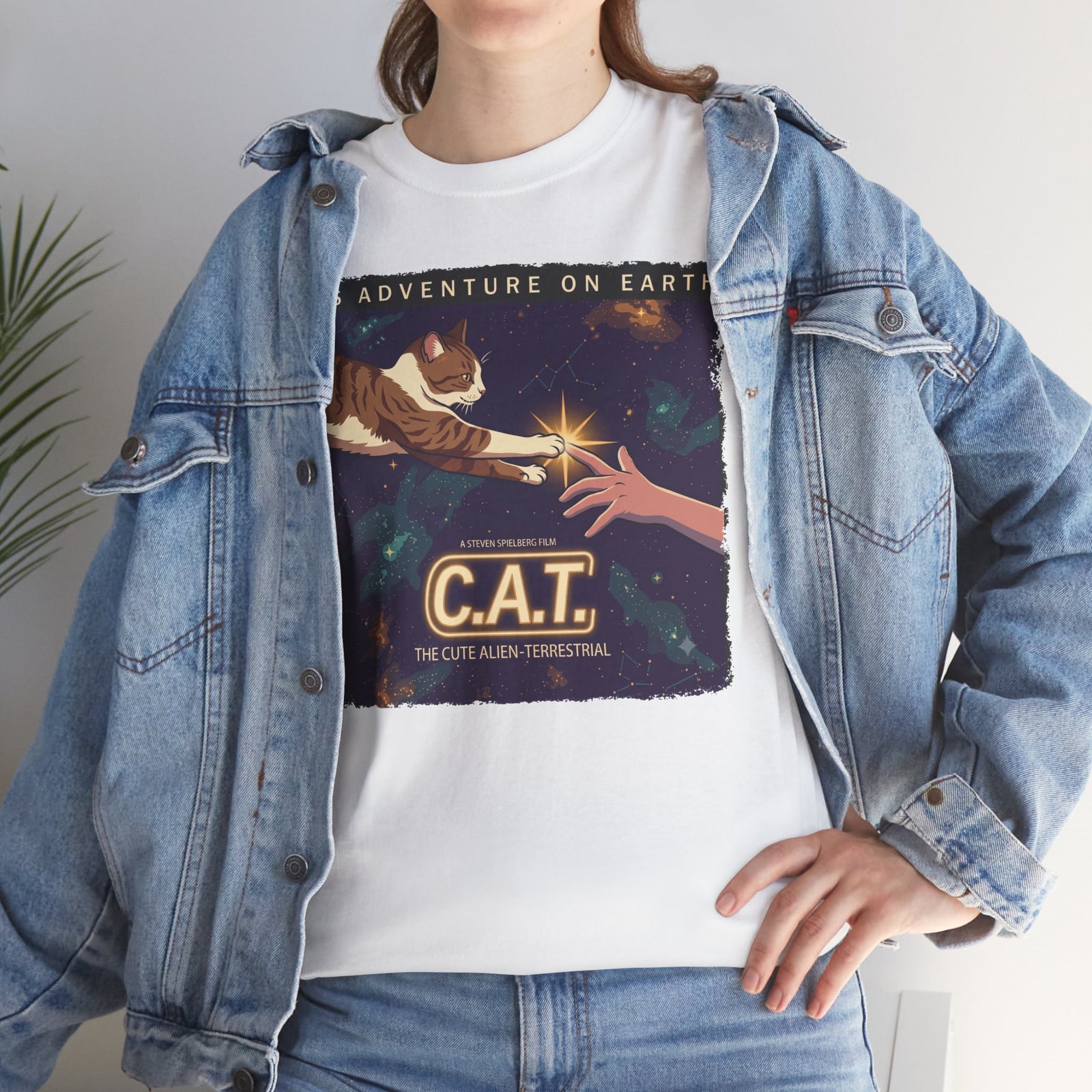 Cat Space Tee — "C.A.T. The Interstellar Traveler" Graphic T-Shirt
