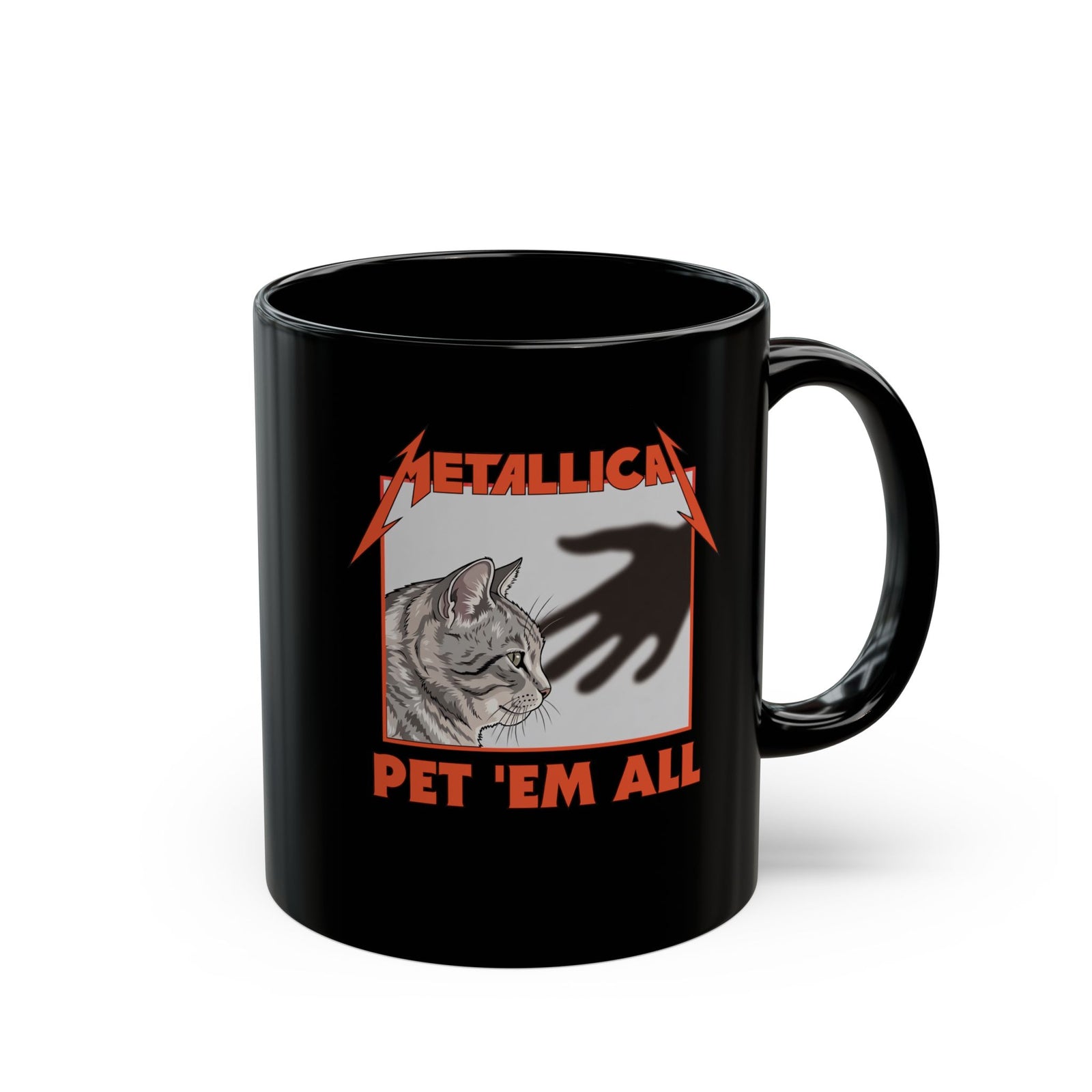 Pet 'em All Cat Lover Black Mug