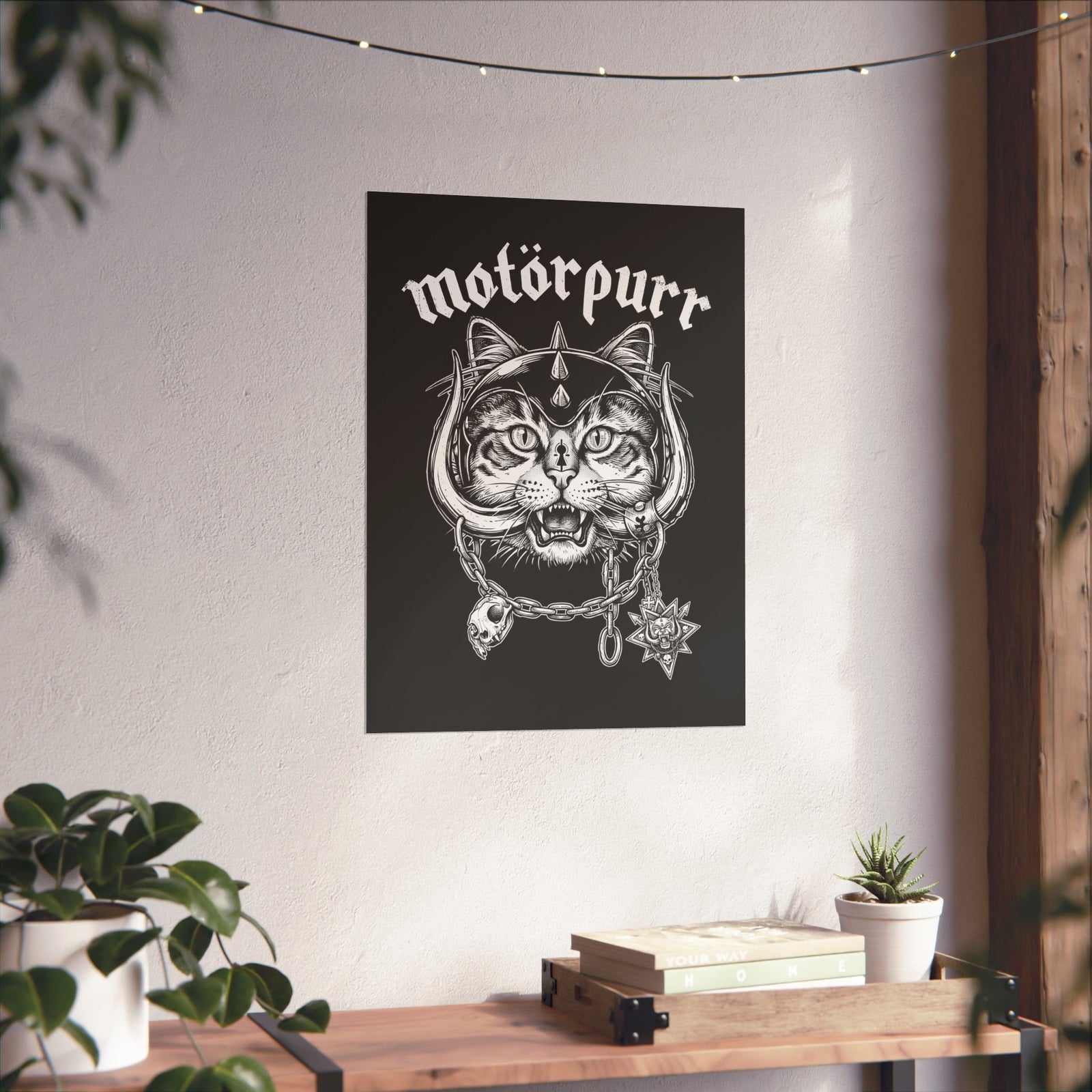 Heavy Metal Cat "Motorpurr" Poster