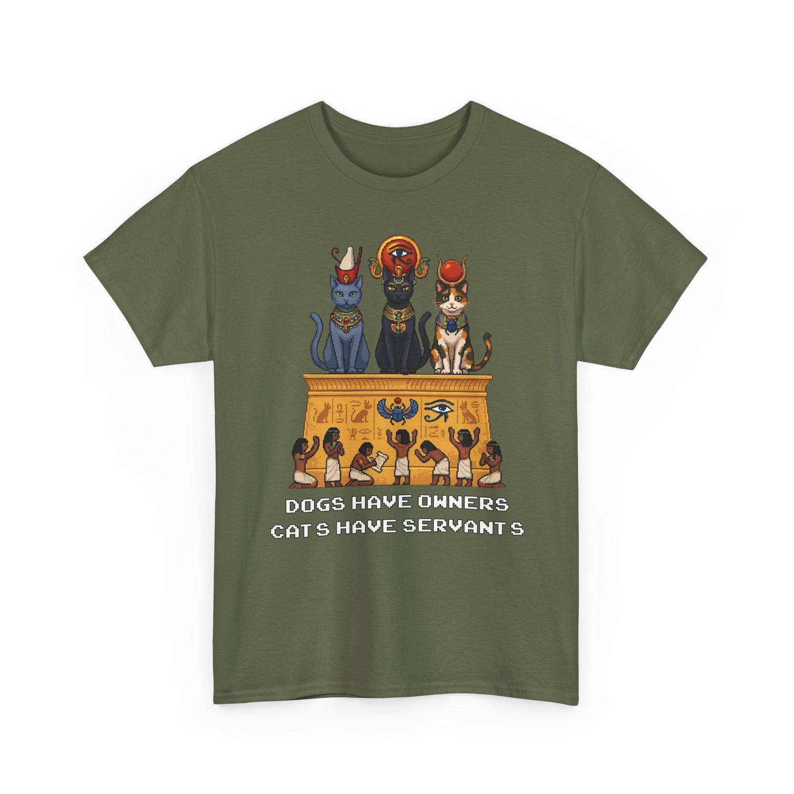 Cats Have Servants T-Shirt — Funny Cat Owner Tee