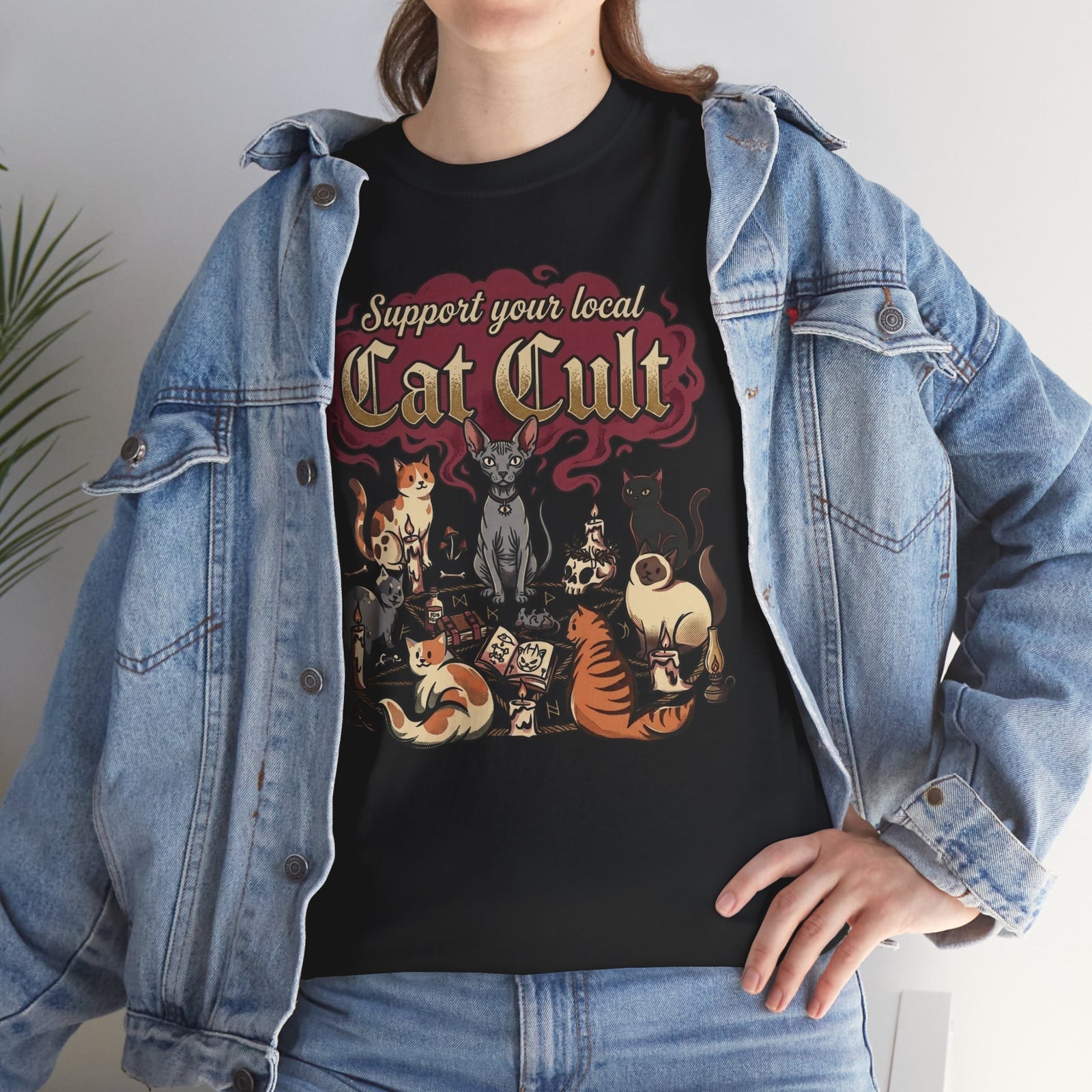 Support Your Local Cat Cult T-Shirt — Funny Cat Lover Tee