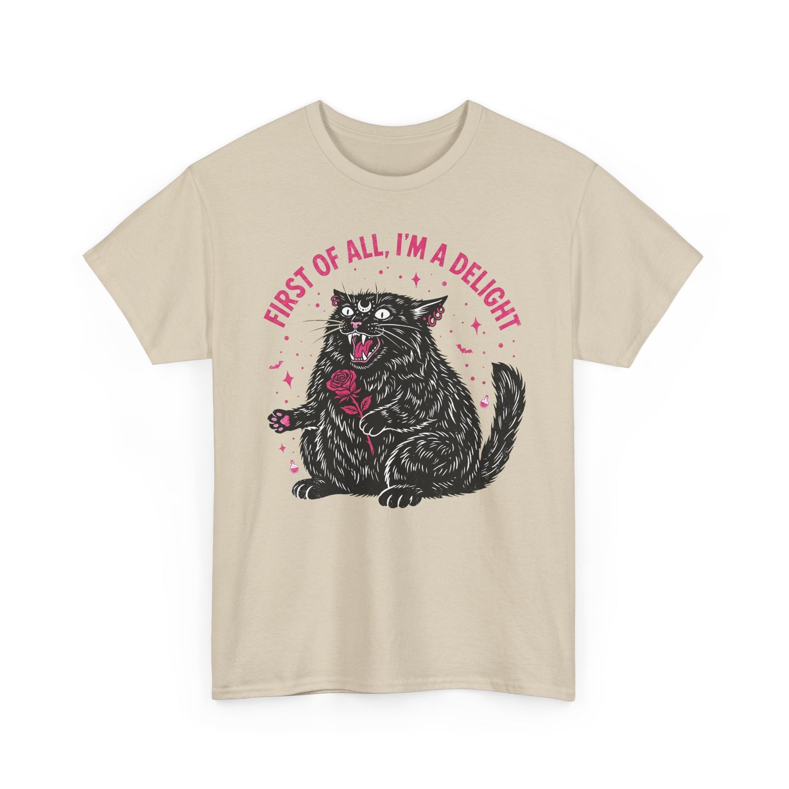 Black Cat "First of All I'm a Delight" T-Shirt
