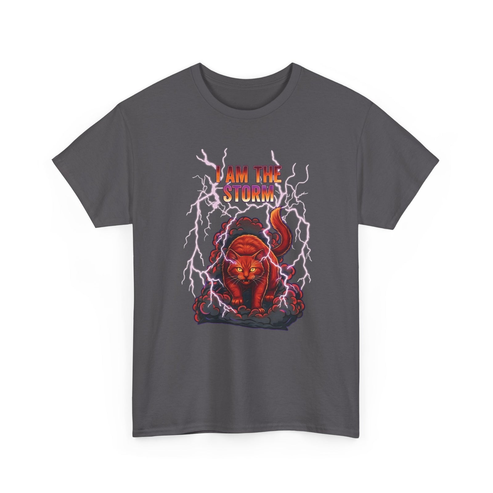 I Am The Storm Cat T-Shirt — Bold Cat Graphic Tee