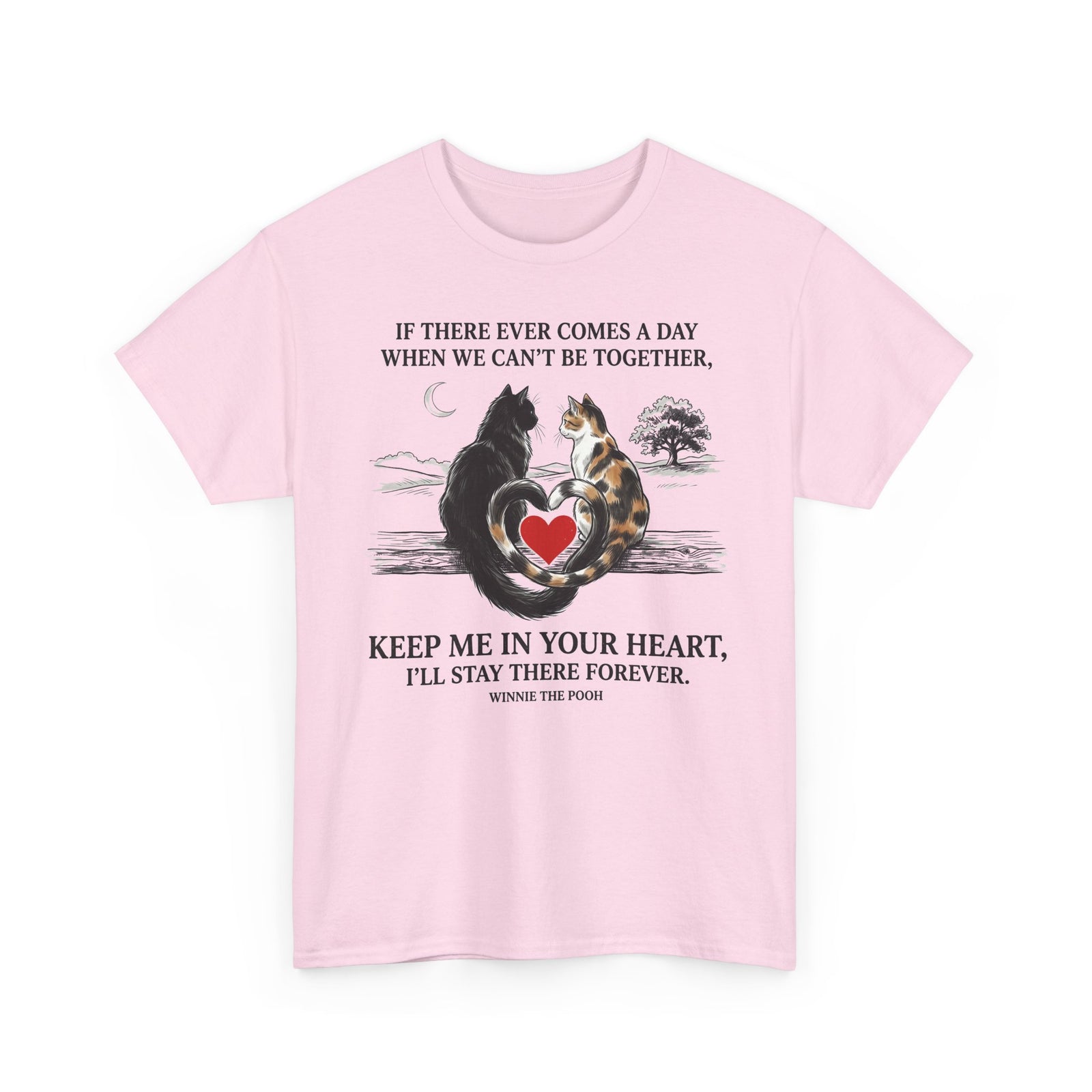 Cat Memorial T-Shirt — "Keep Me In Your Heart" Remembrance Tee