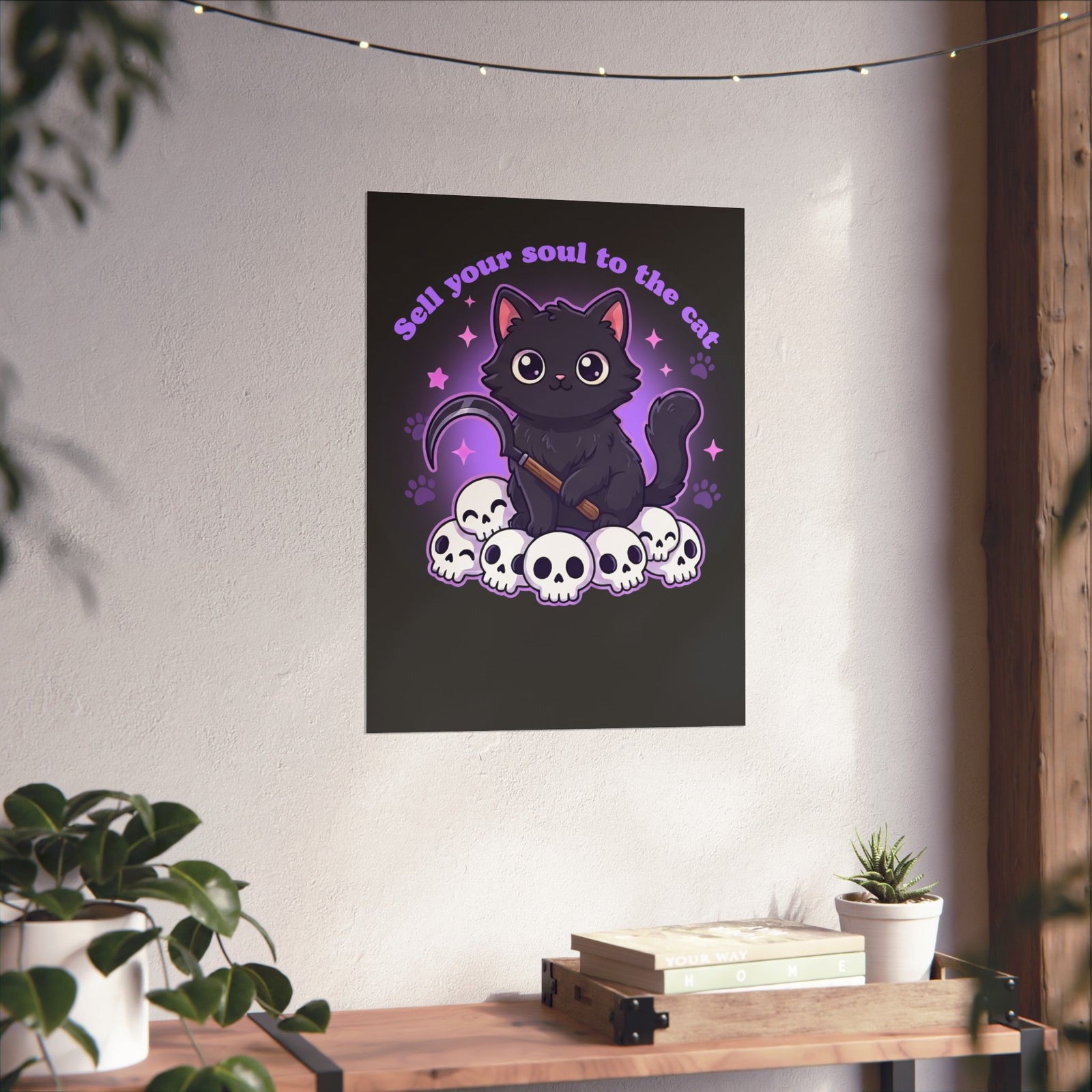 Sell Your Soul to the Cat Poster — Funny Cat Lover Poster