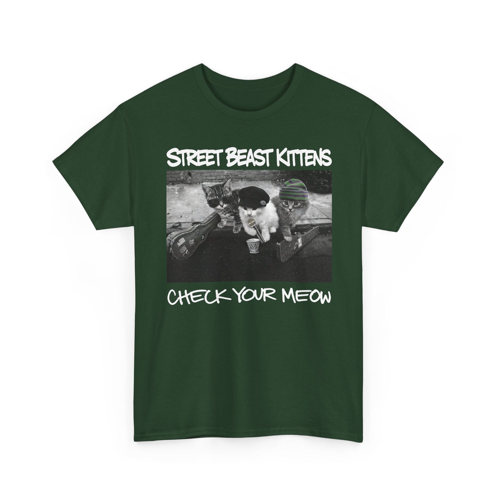 Street Beast Kittens "Check Your Meow" T-Shirt