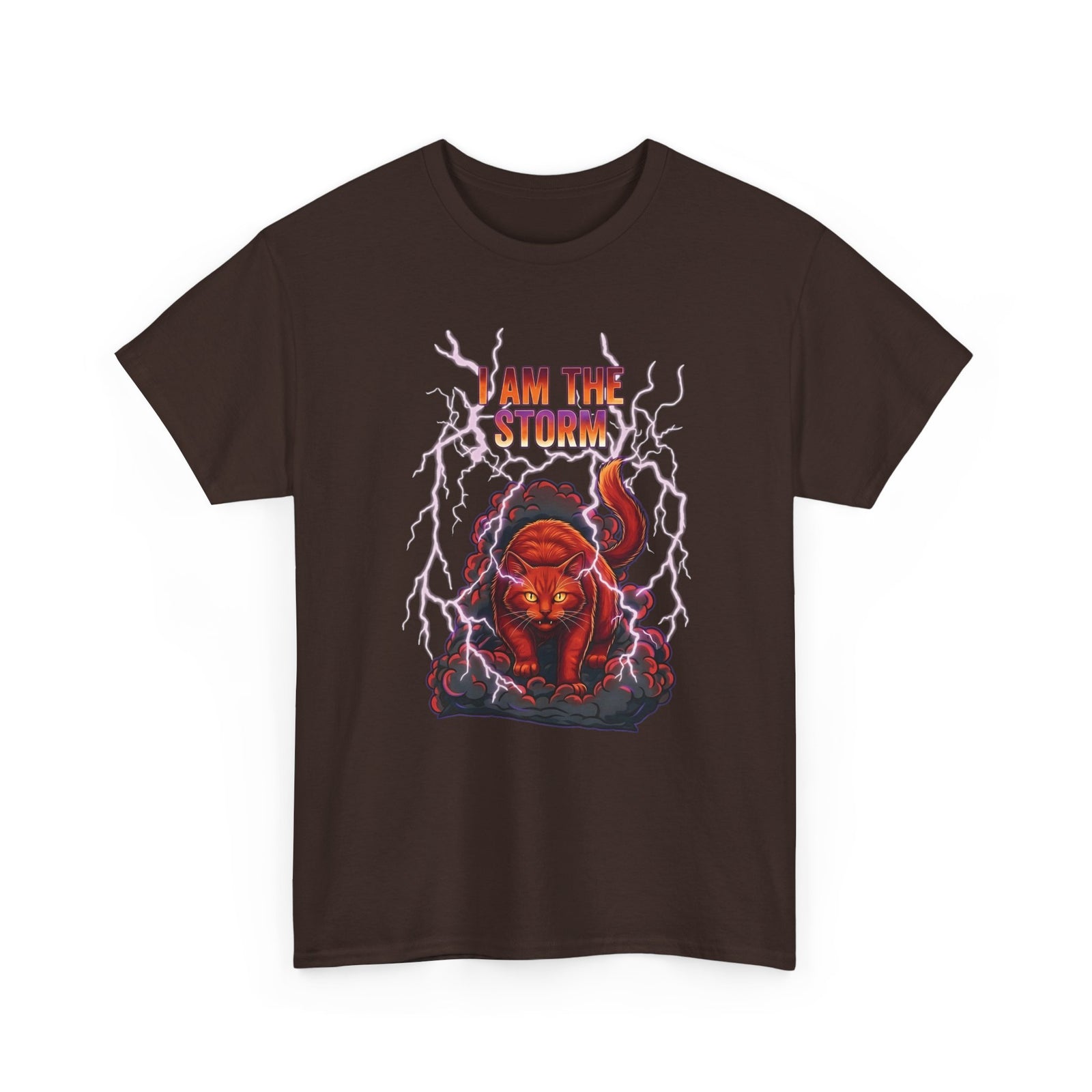 I Am The Storm Cat T-Shirt — Bold Cat Graphic Tee